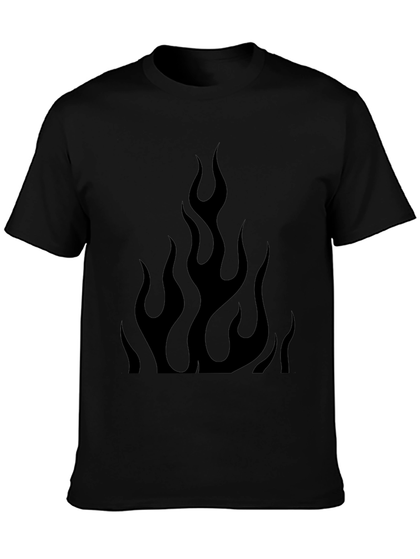 Black Flame Graphic Tee - Mens Style