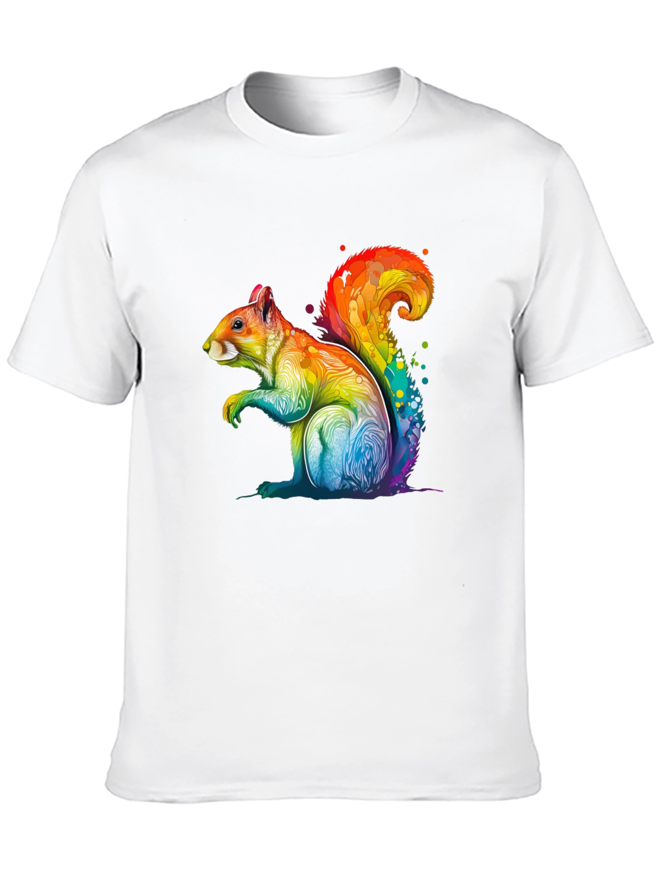 Rainbow Squirrel Graphic T-Shirt