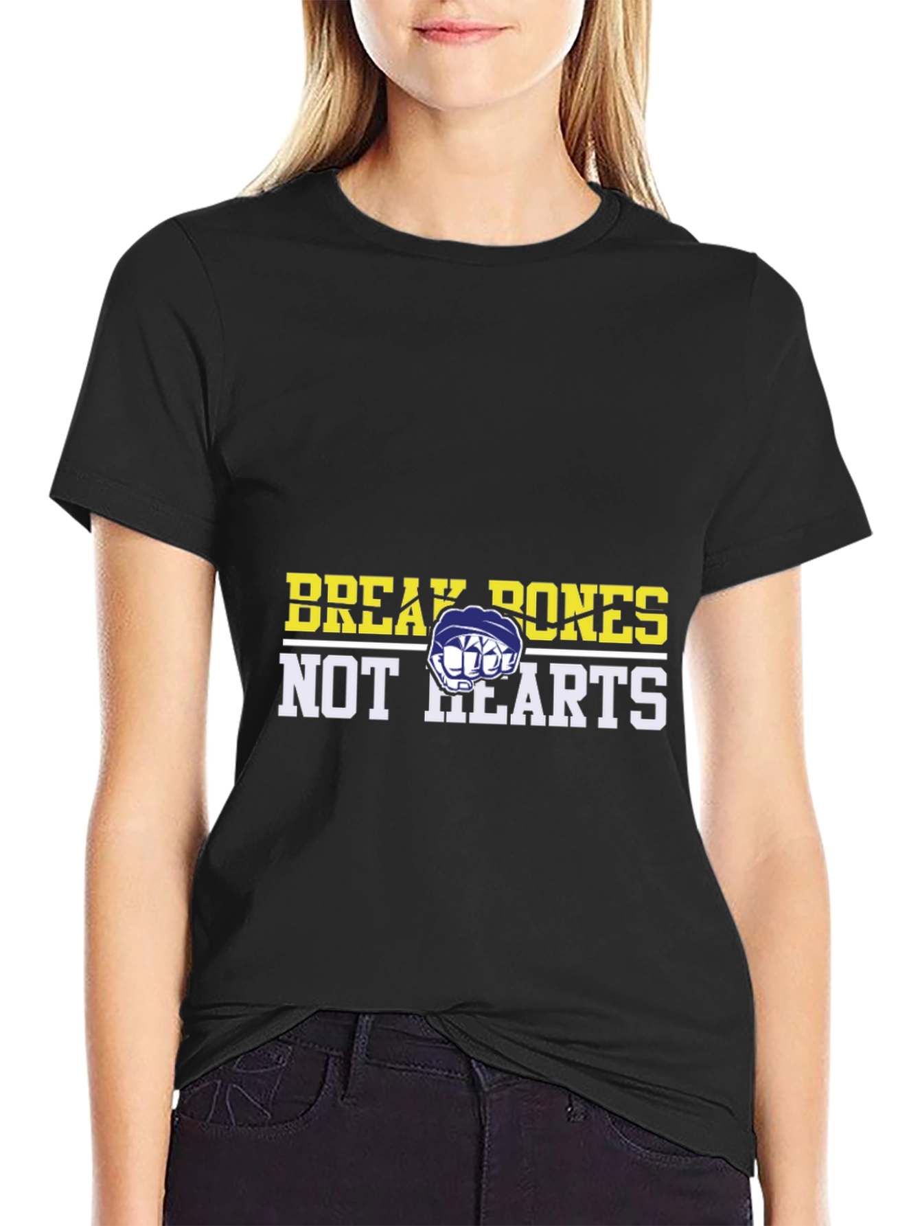 Break Bones Not Hearts Graphic Tee