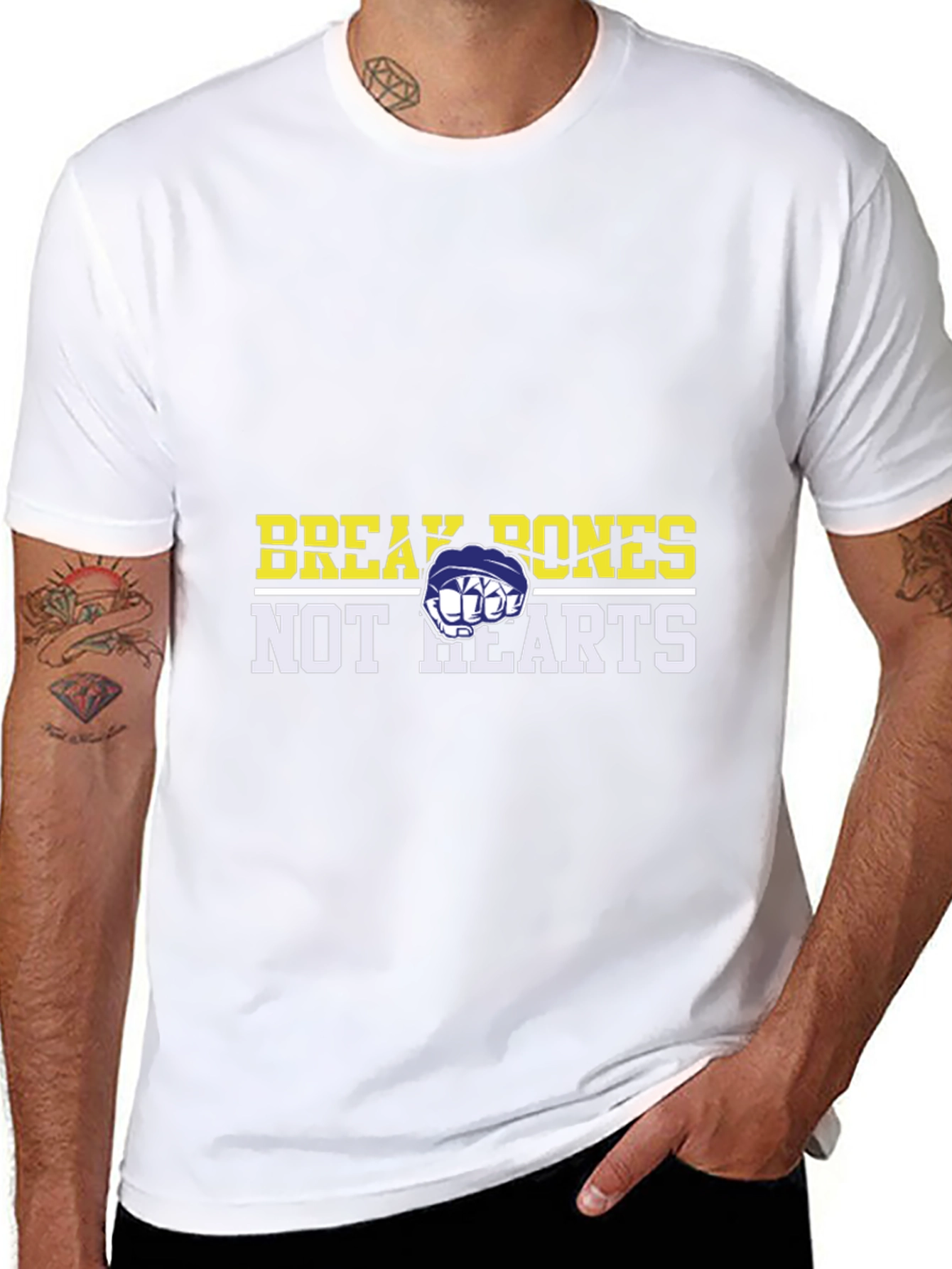 Break Bones Not Hearts Graphic Tee
