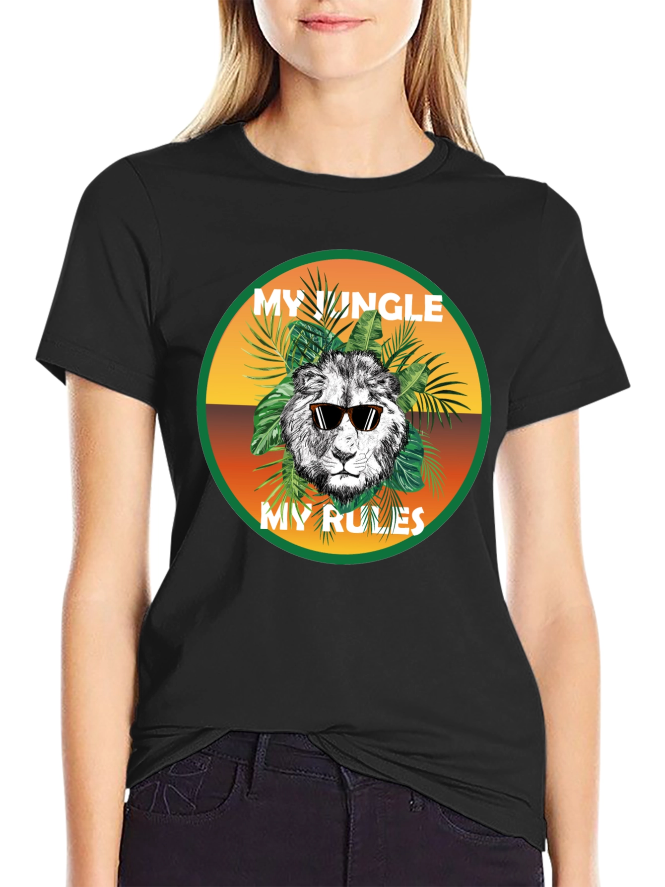 My Jungle My Rules Lion Graphic Tee