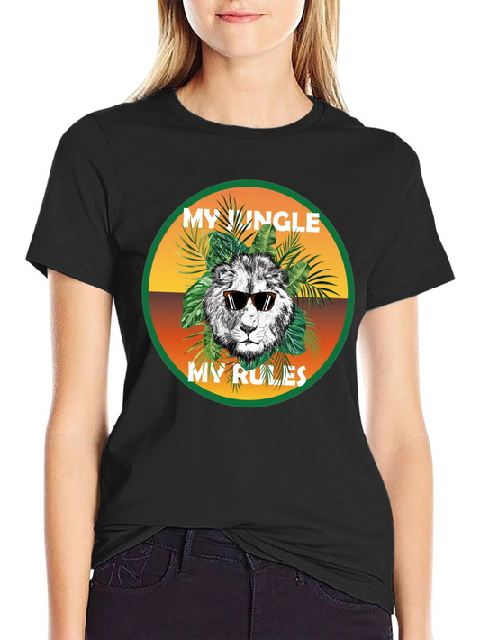 My Jungle My Rules Lion Graphic Tee