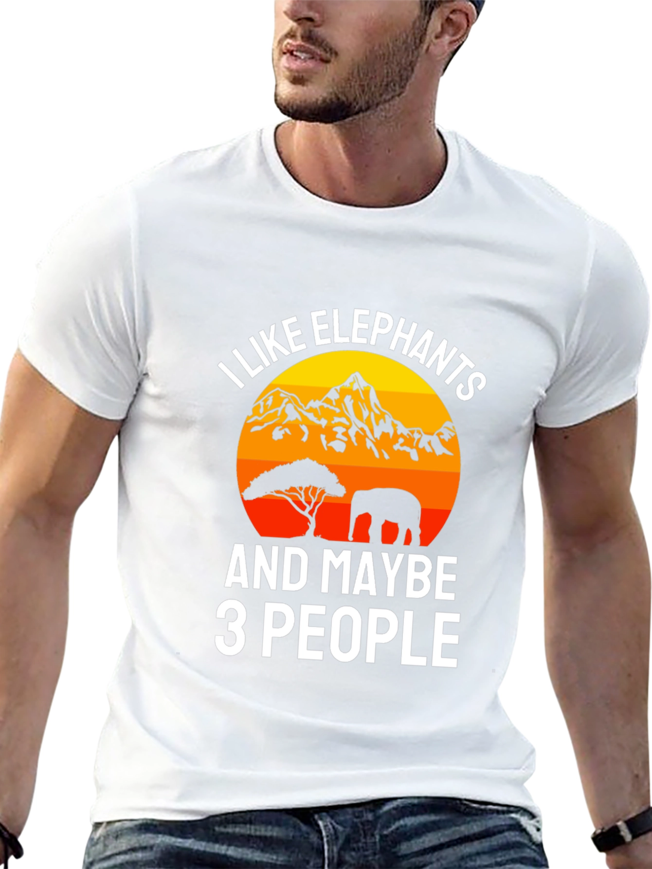 I Like Elephants Funny Graphic Tee