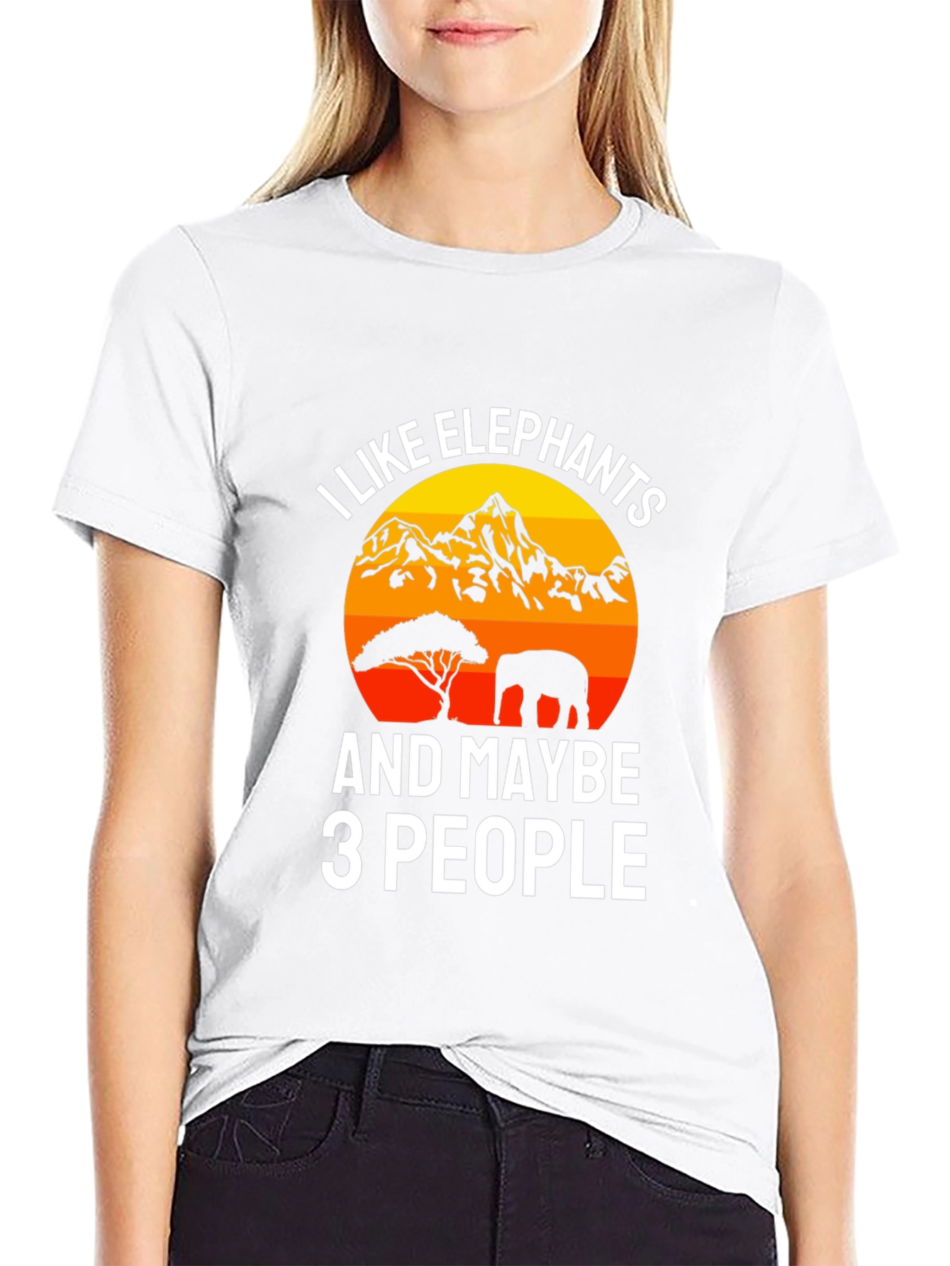 I Like Elephants Funny Graphic Tee
