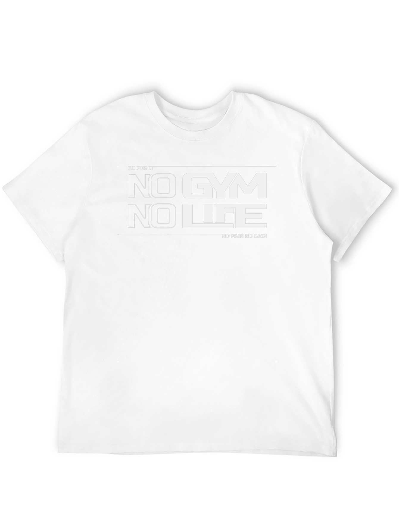 No Gym No Life Black Graphic T-Shirt