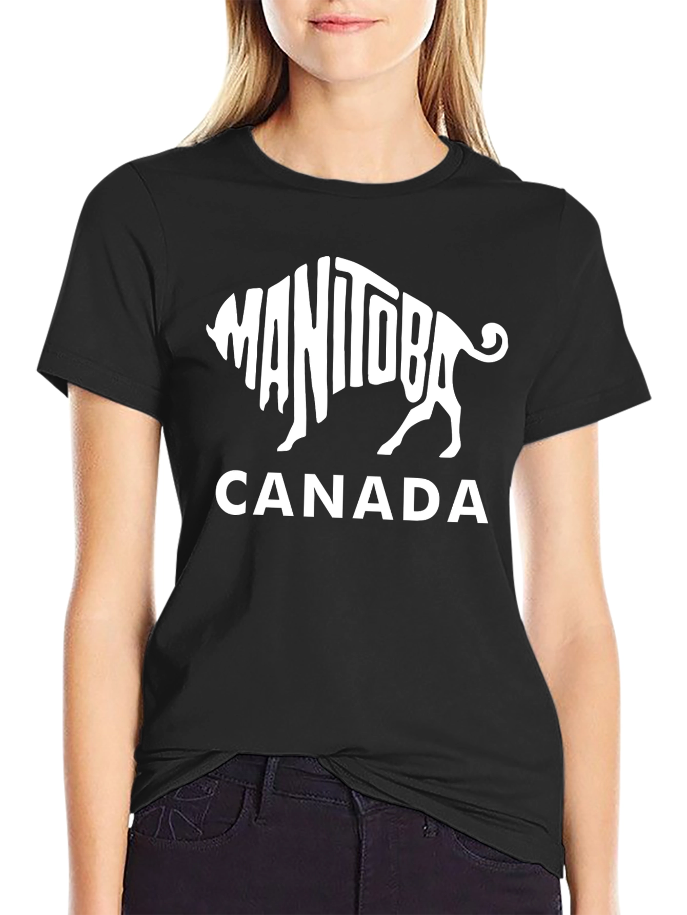 Manitoba Canada Buffalo Graphic T-Shirt