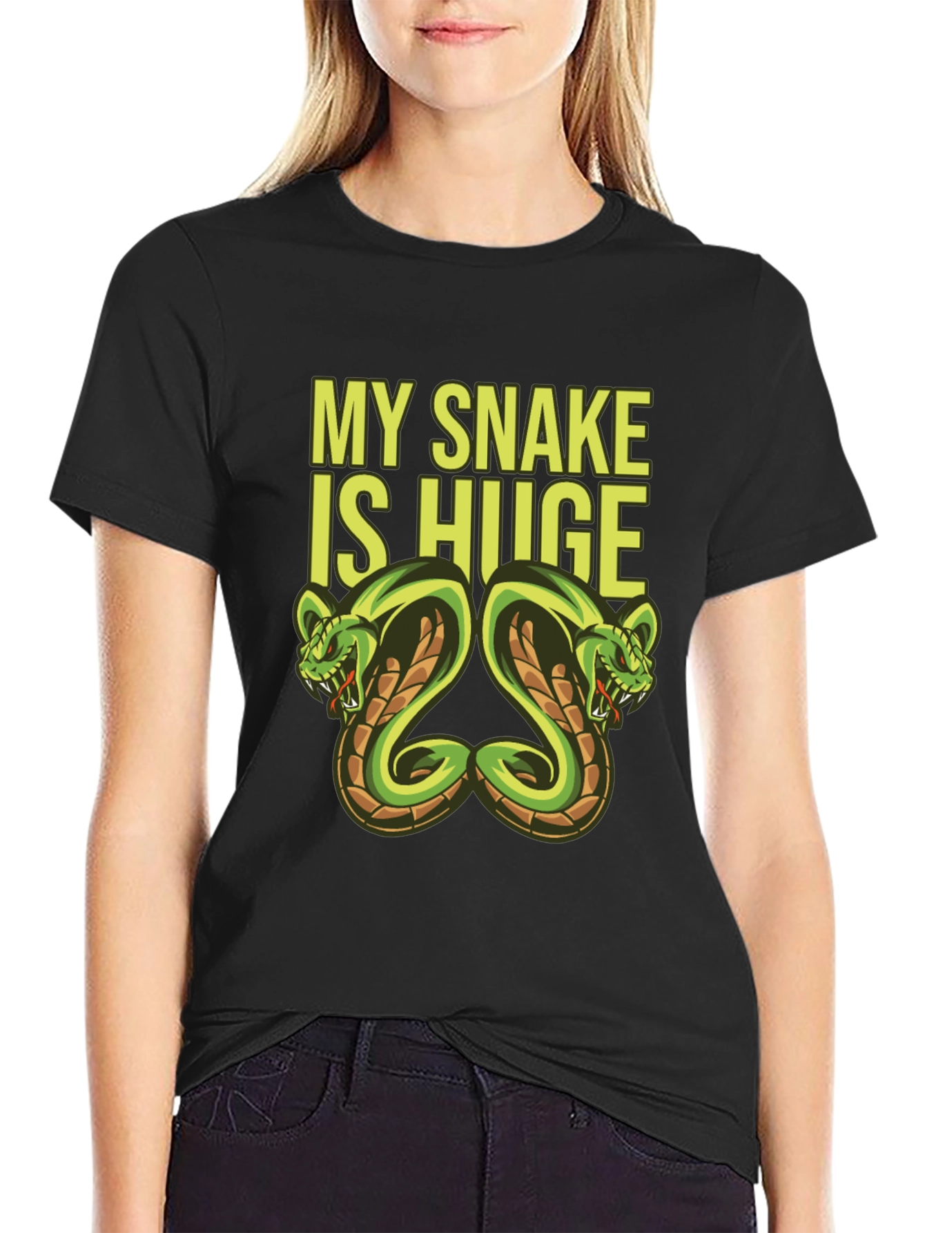 My Snake Is Huge Graphic Tee