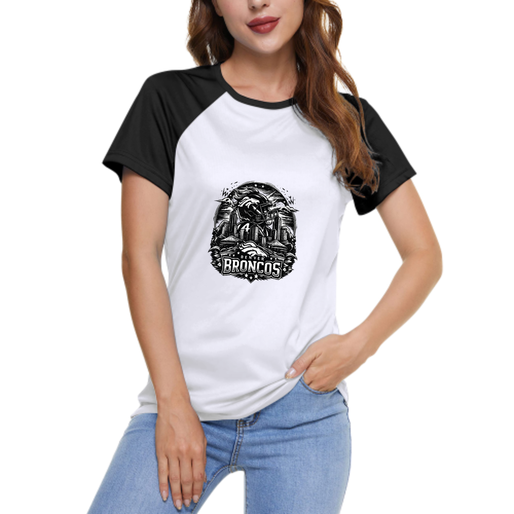 Denver Broncos Vintage Skyline Graphic T-Shirt – Football Fan Streetwear Tee for Game Day(z218)