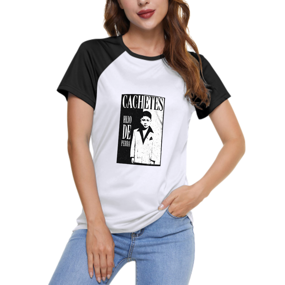 Cachetes Vintage Graphic Tee – Retro Streetwear Portrait Shirt with Bold Urban Style(z213)