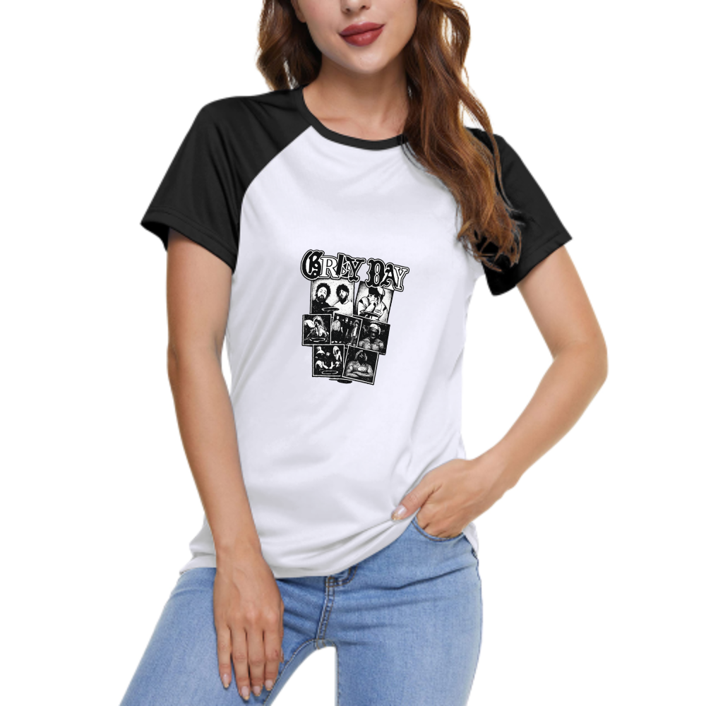 Grey Day Vintage Collage Graphic Tee – Retro Streetwear Music Inspired T-Shirt for Fans(z212)