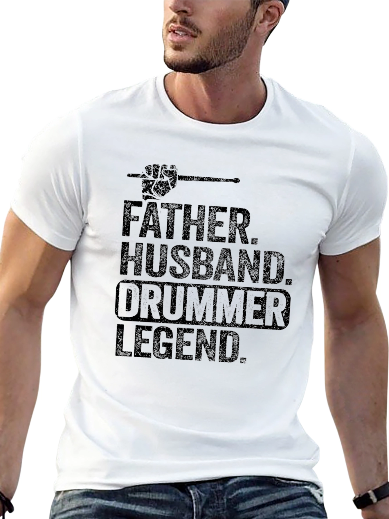 Father Husband Drummer Legend T-Shirt