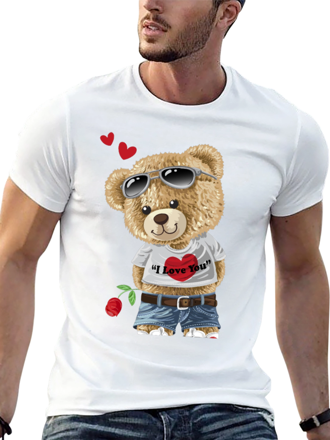 Teddy Bear I Love You Graphic T-Shirt