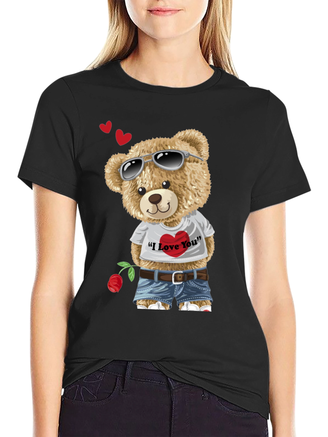 Teddy Bear I Love You Graphic T-Shirt