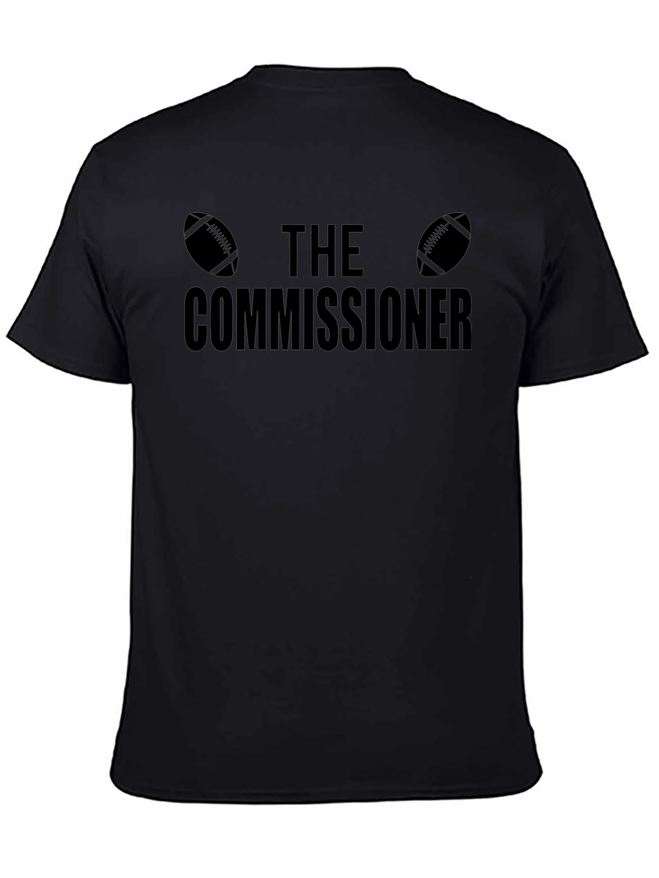 The Commissioner Football T-Shirt - Black
