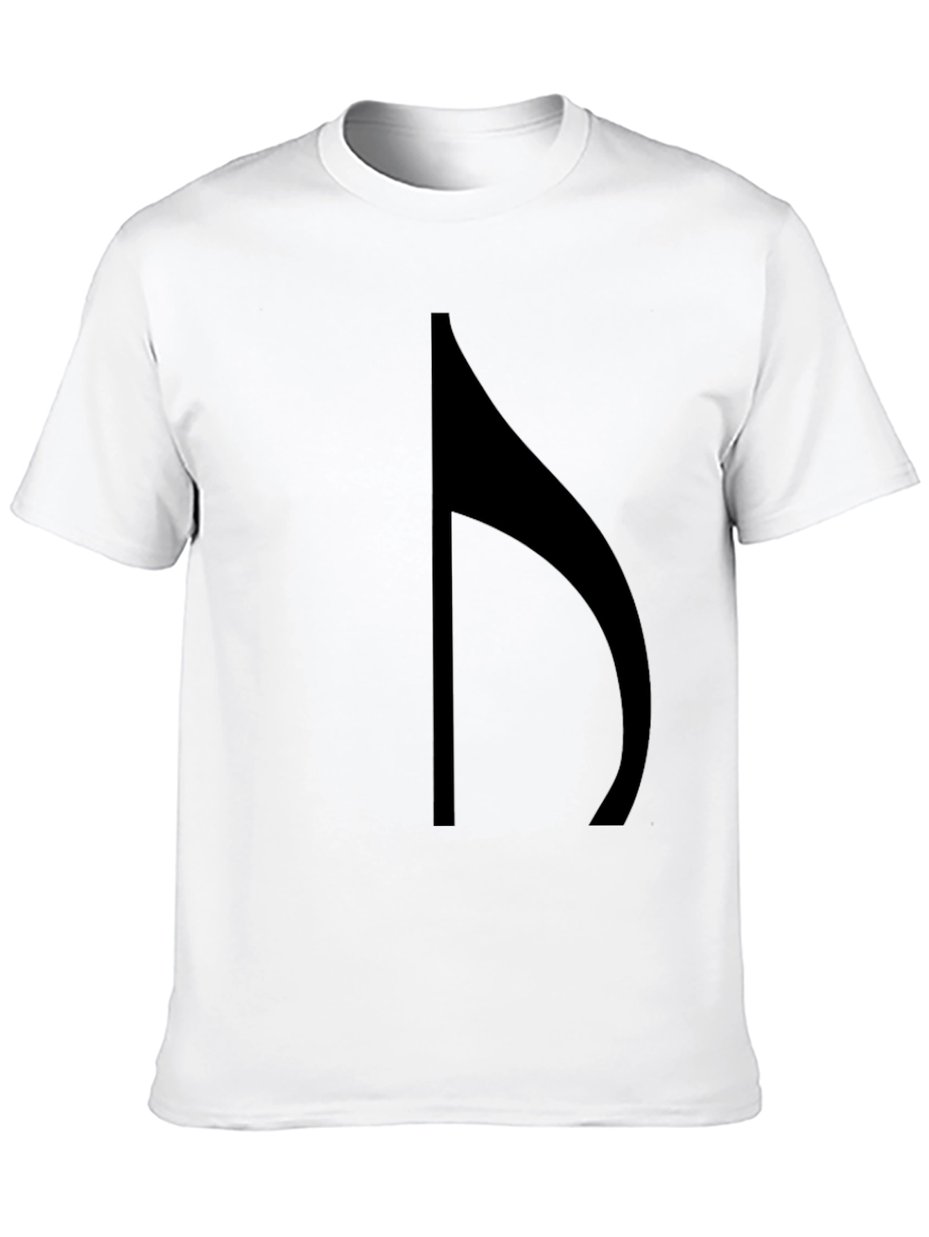 Unique Black Music Note Graphic Tee
