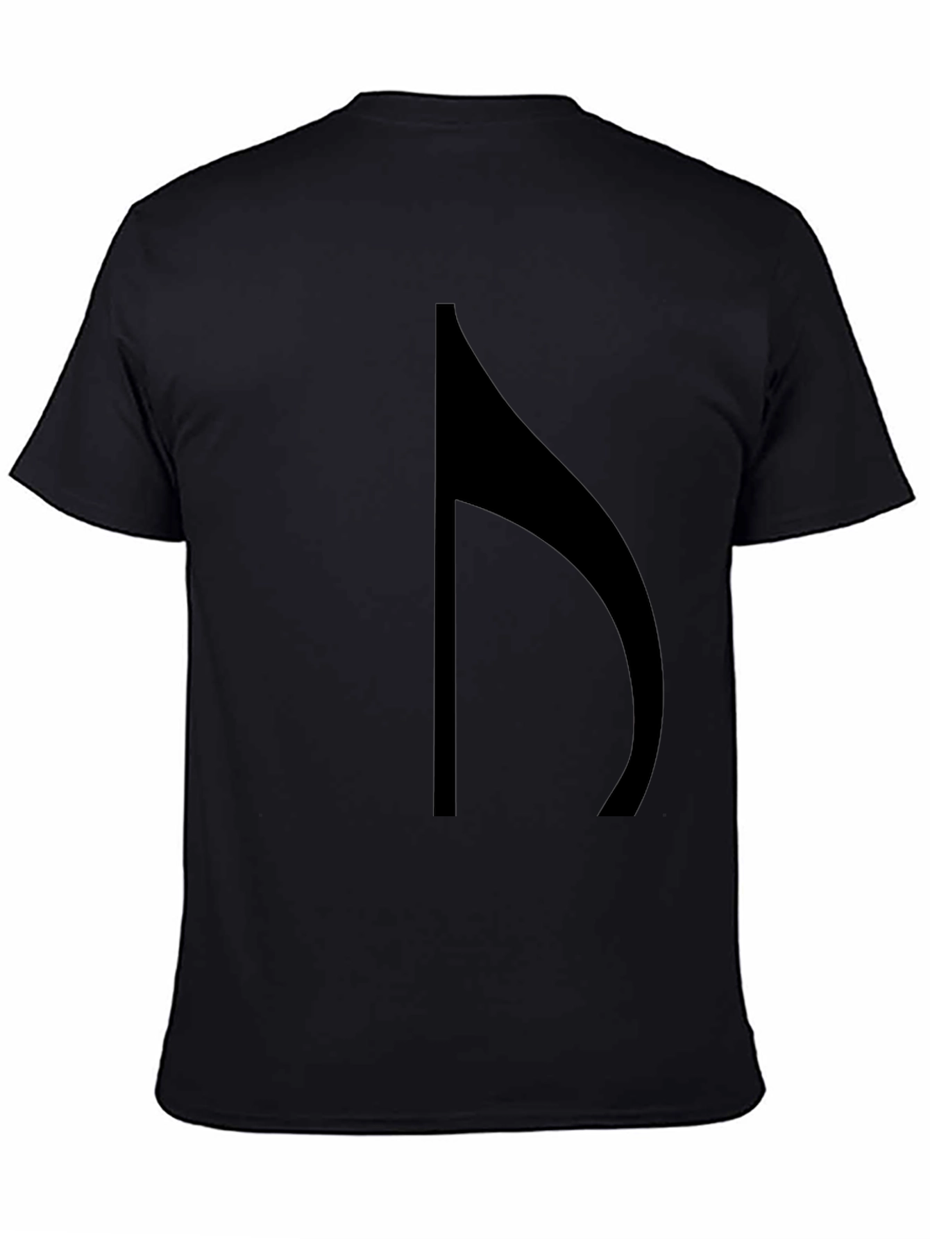 Unique Black Music Note Graphic Tee