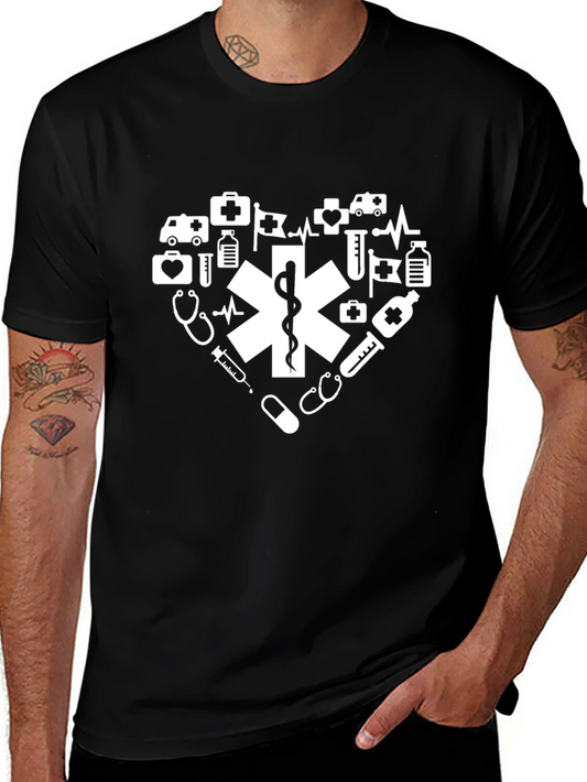 Medical Heart T-Shirt - EMT Doctor Nurse Tee