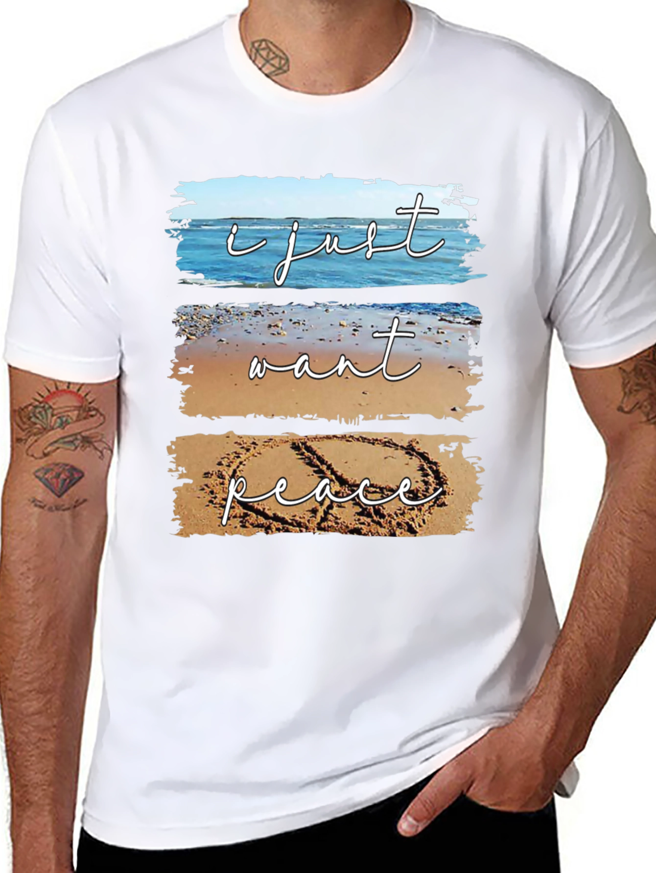 Peace Beach T-Shirt - Relaxed Coastal Vibes
