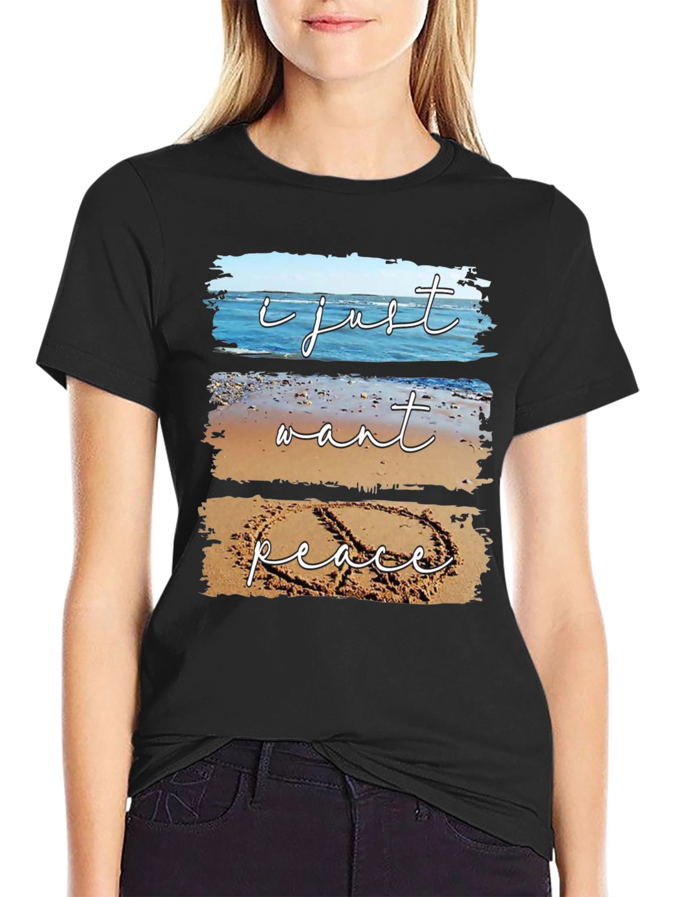 Peace Beach T-Shirt - Relaxed Coastal Vibes