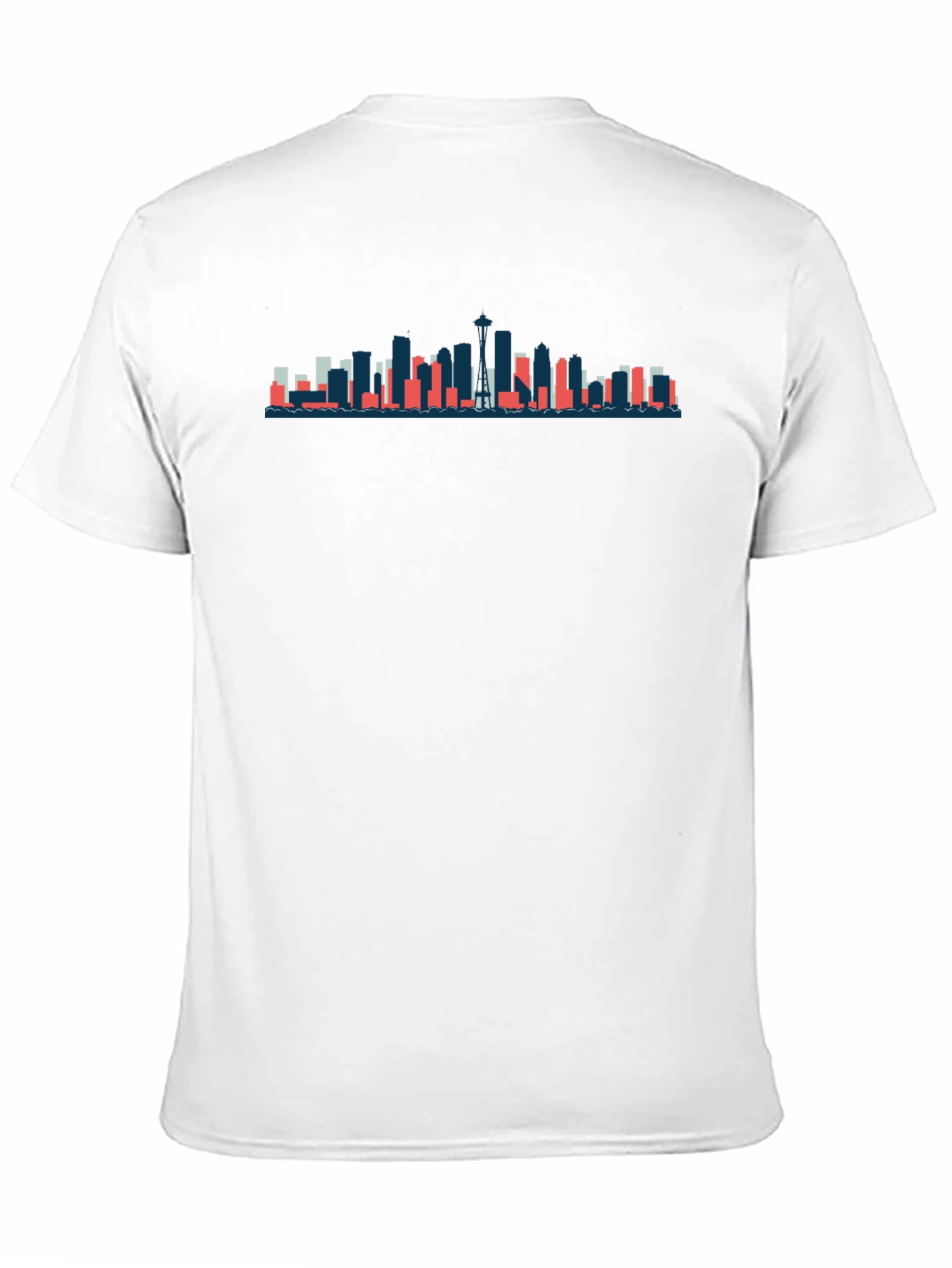 Seattle Skyline Graphic Black T-Shirt