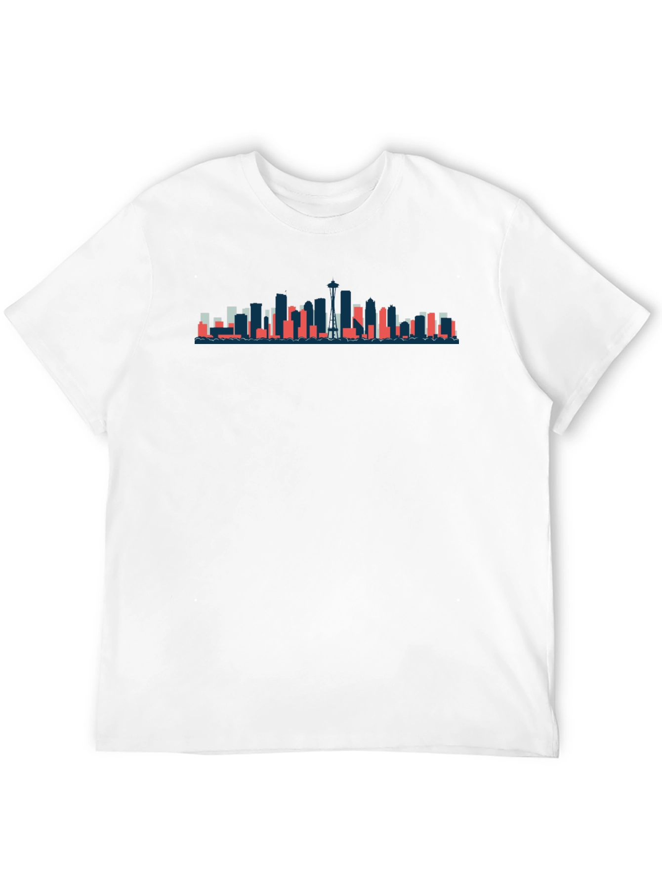 Seattle Skyline Graphic Black T-Shirt