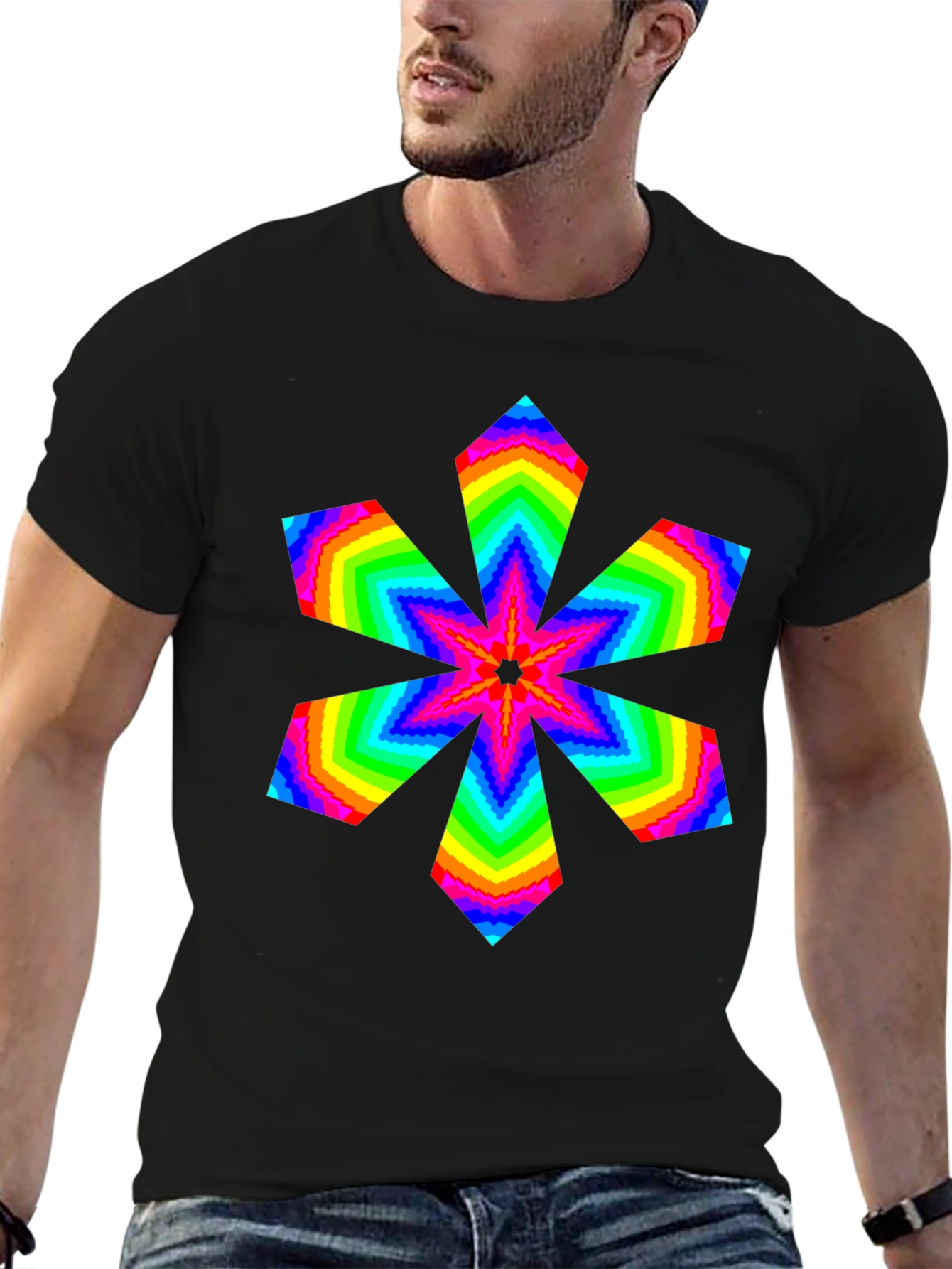Rainbow Starburst Graphic Tee