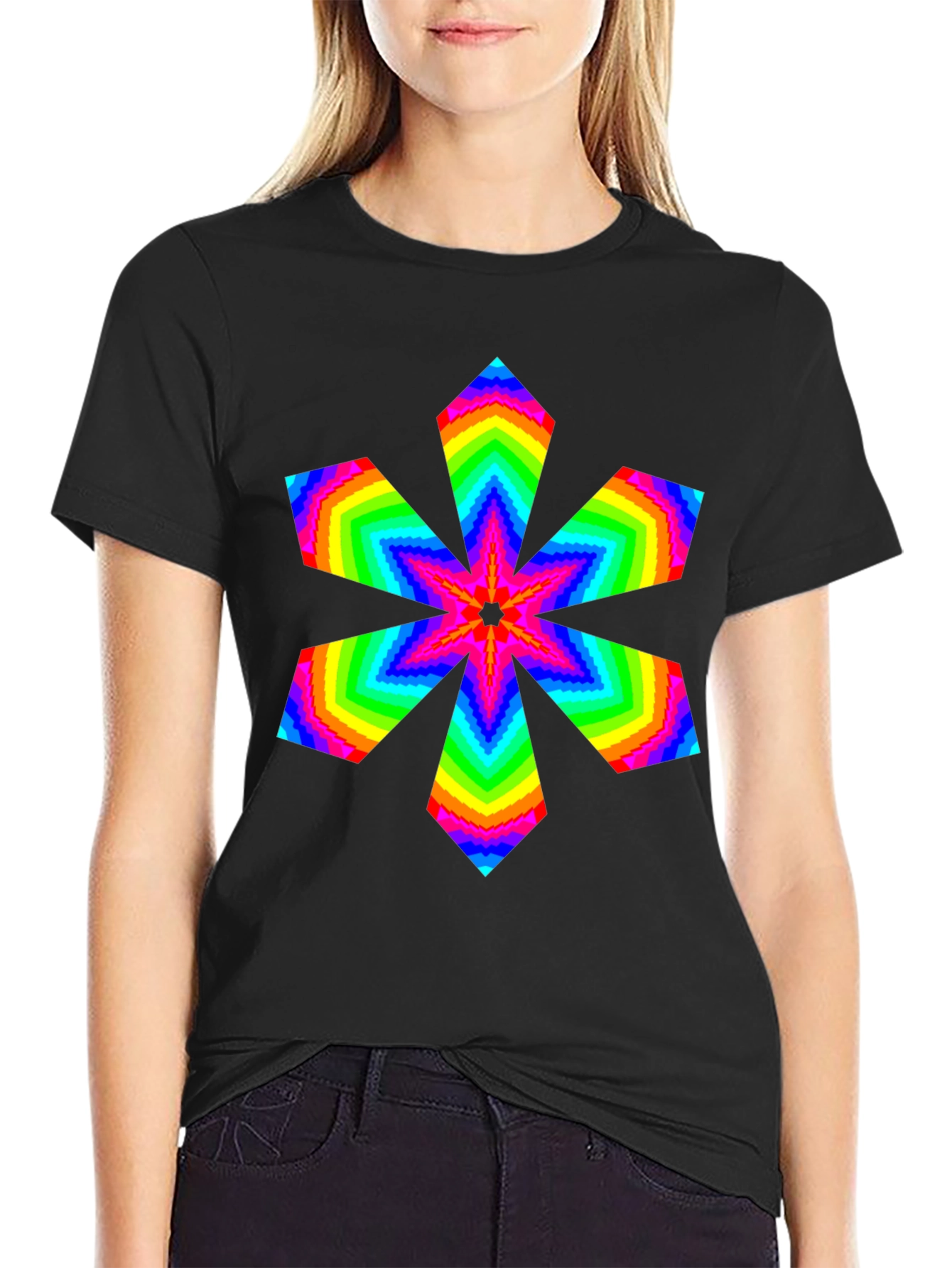 Rainbow Starburst Graphic Tee