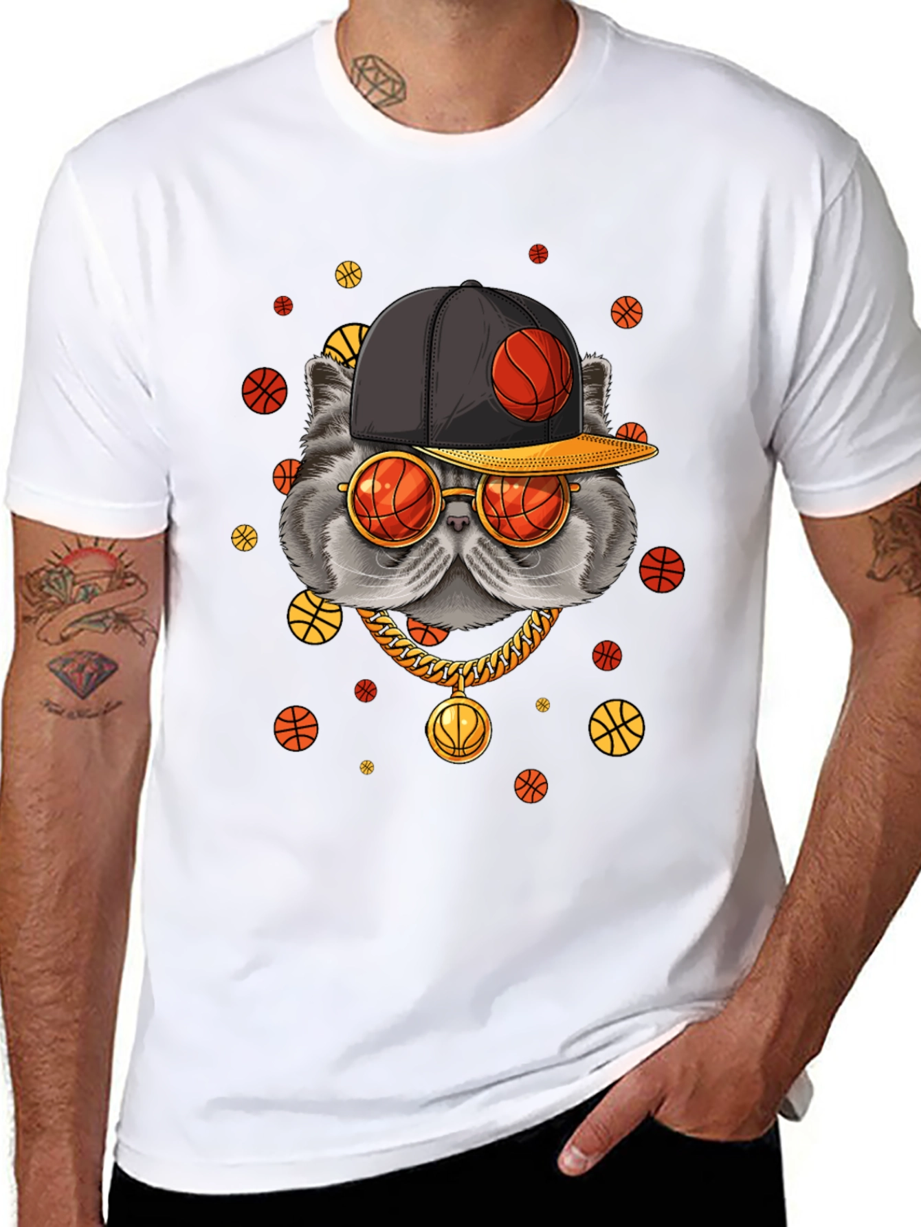 Cool Cat Basketball T-Shirt