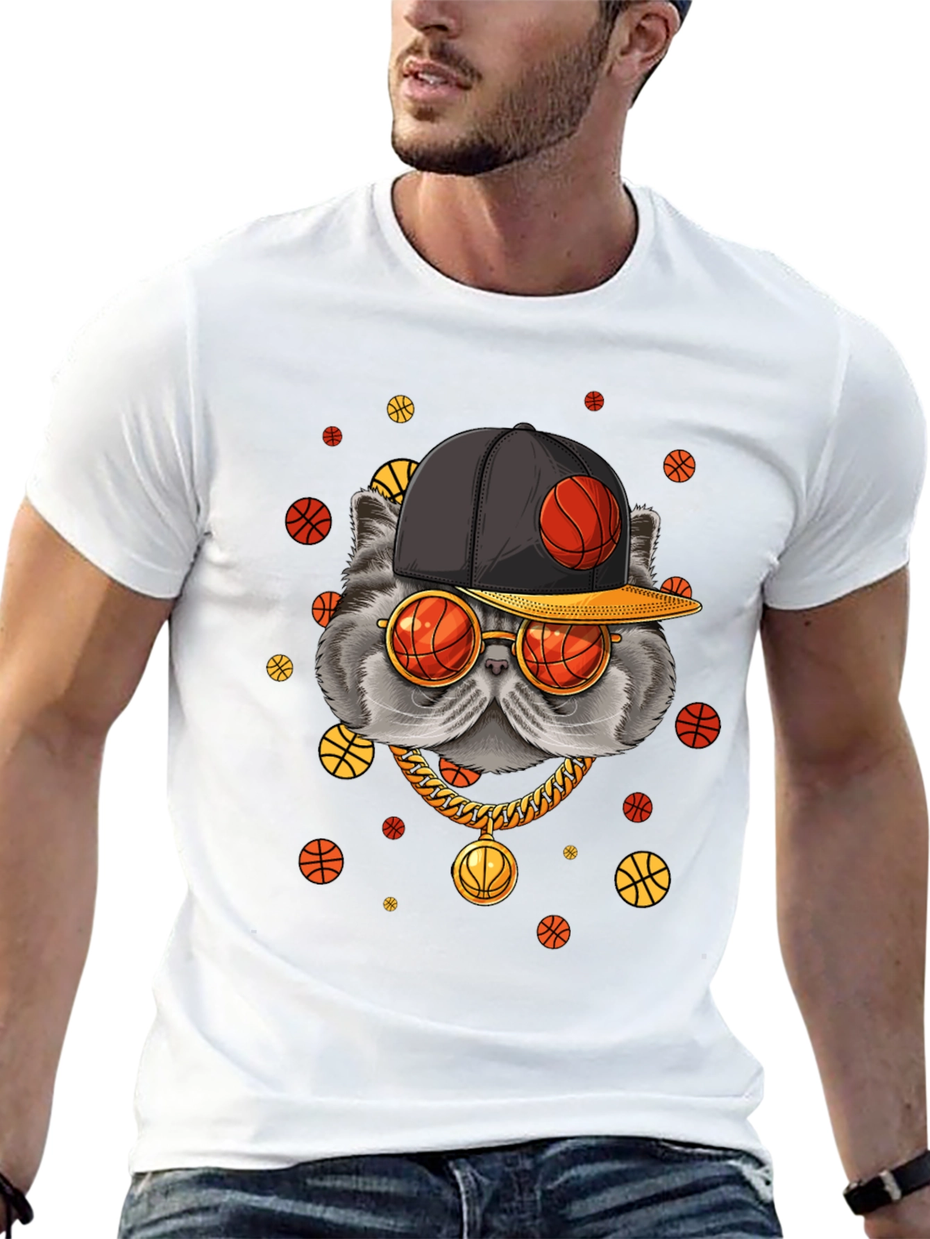Cool Cat Basketball T-Shirt
