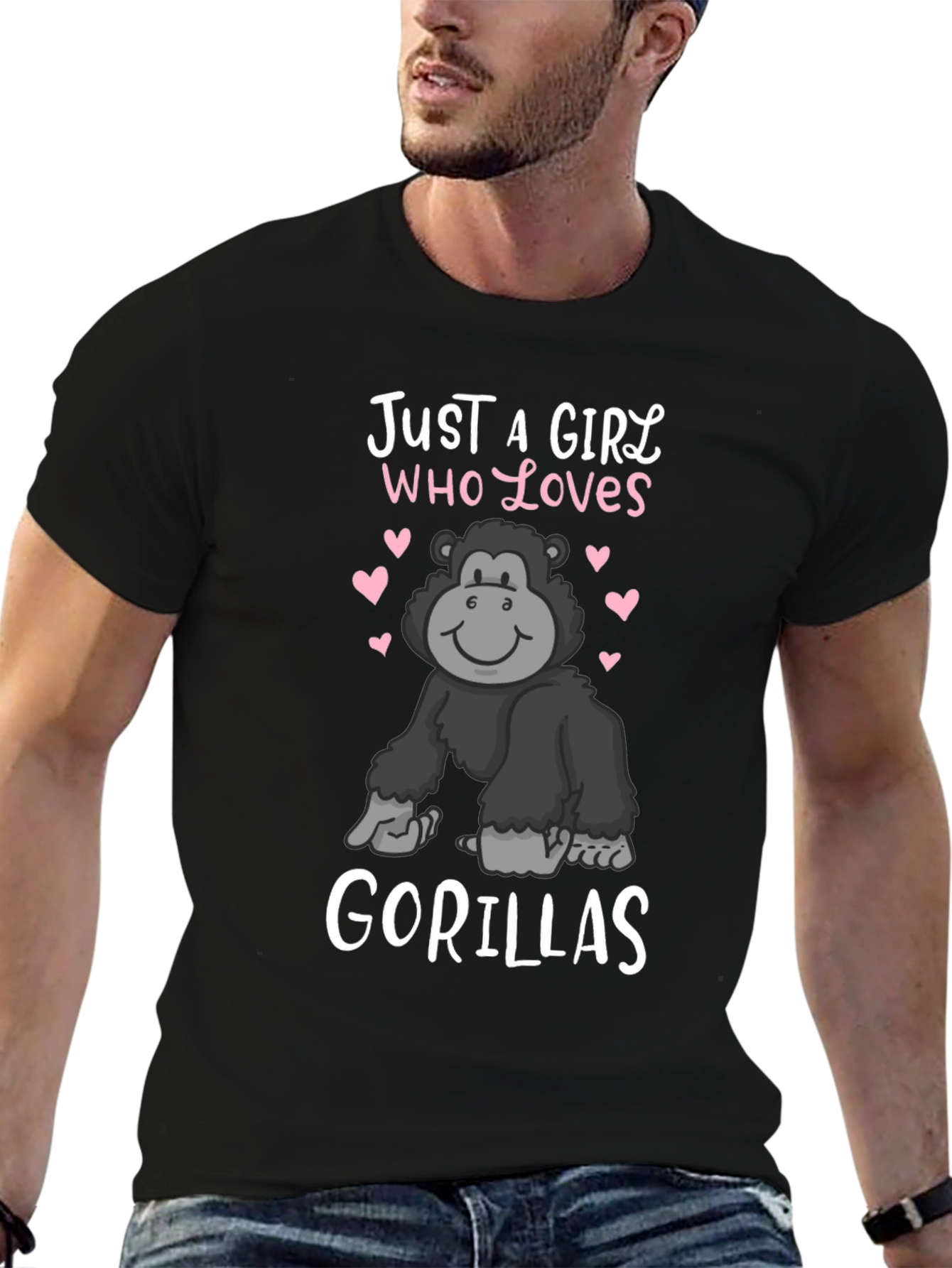Girl Who Loves Gorillas T-Shirt