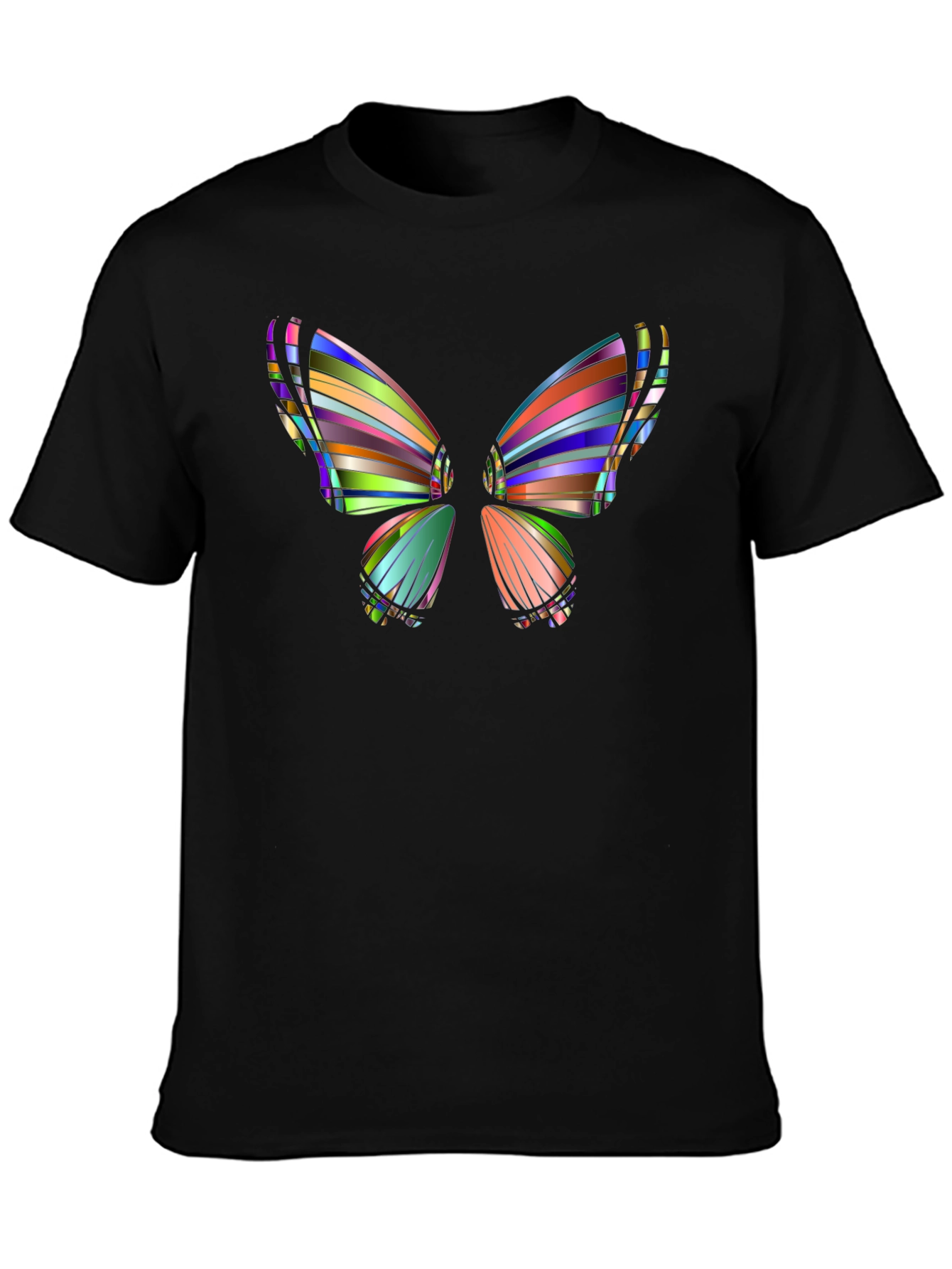 Butterfly Art Black T-Shirt