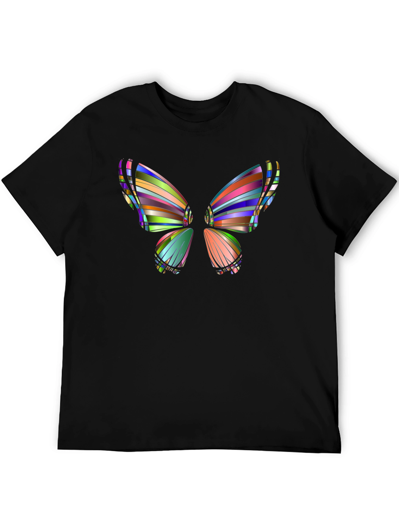 Butterfly Art Black T-Shirt