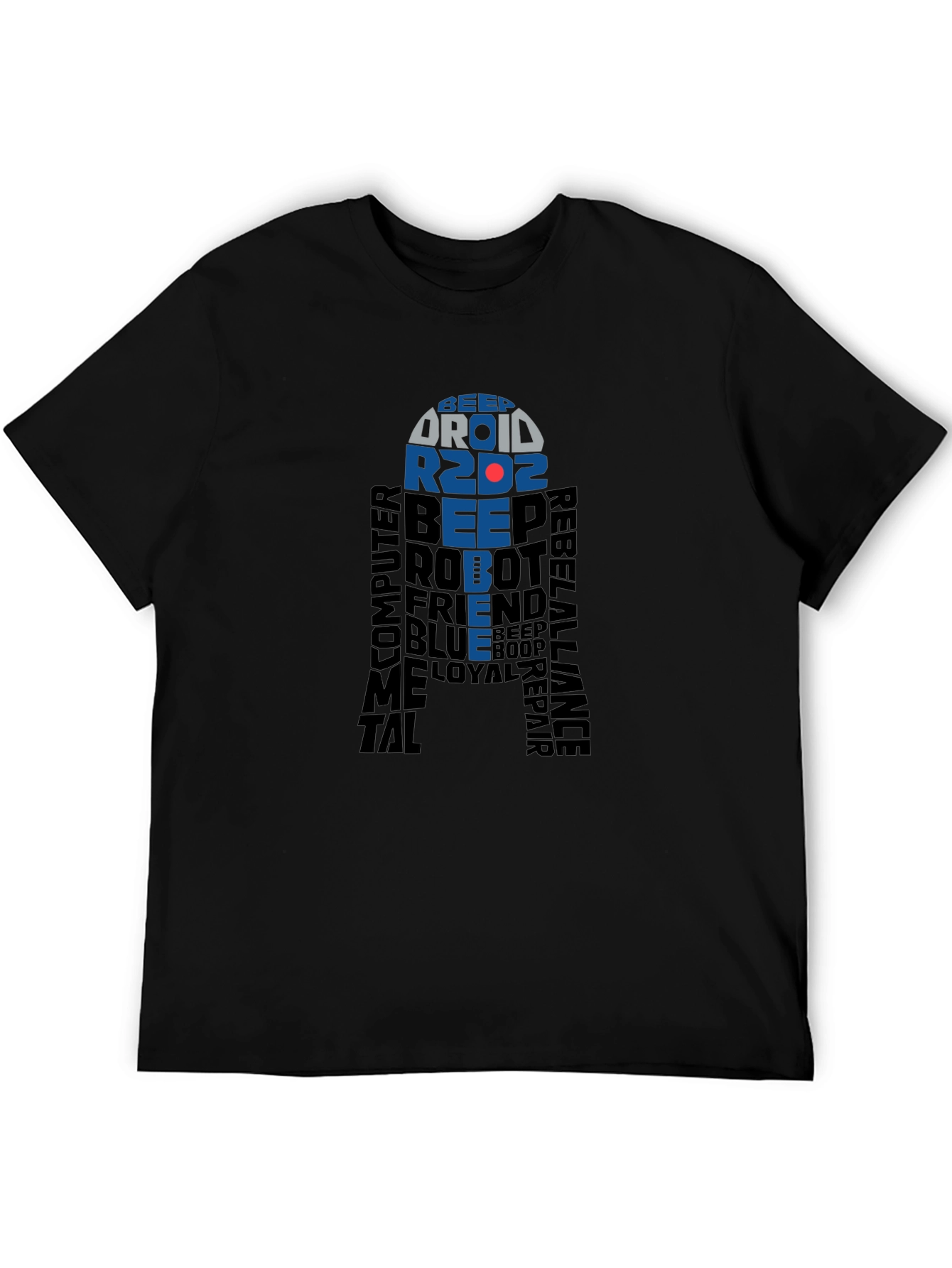 Star Wars R2D2 Word Art T-Shirt