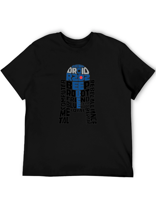 Star Wars R2D2 Word Art T-Shirt