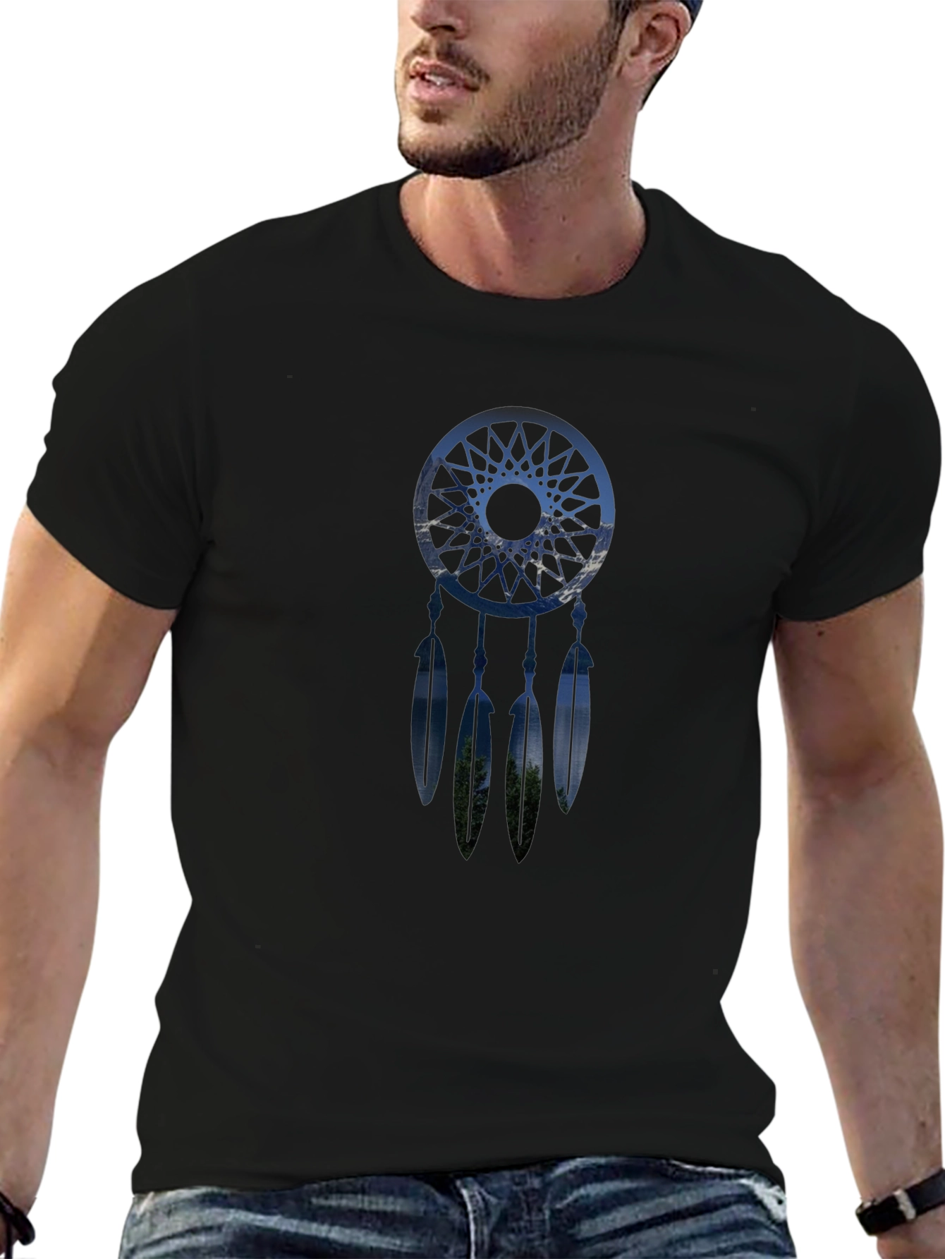 Dreamcatcher Graphic T-Shirt - Black