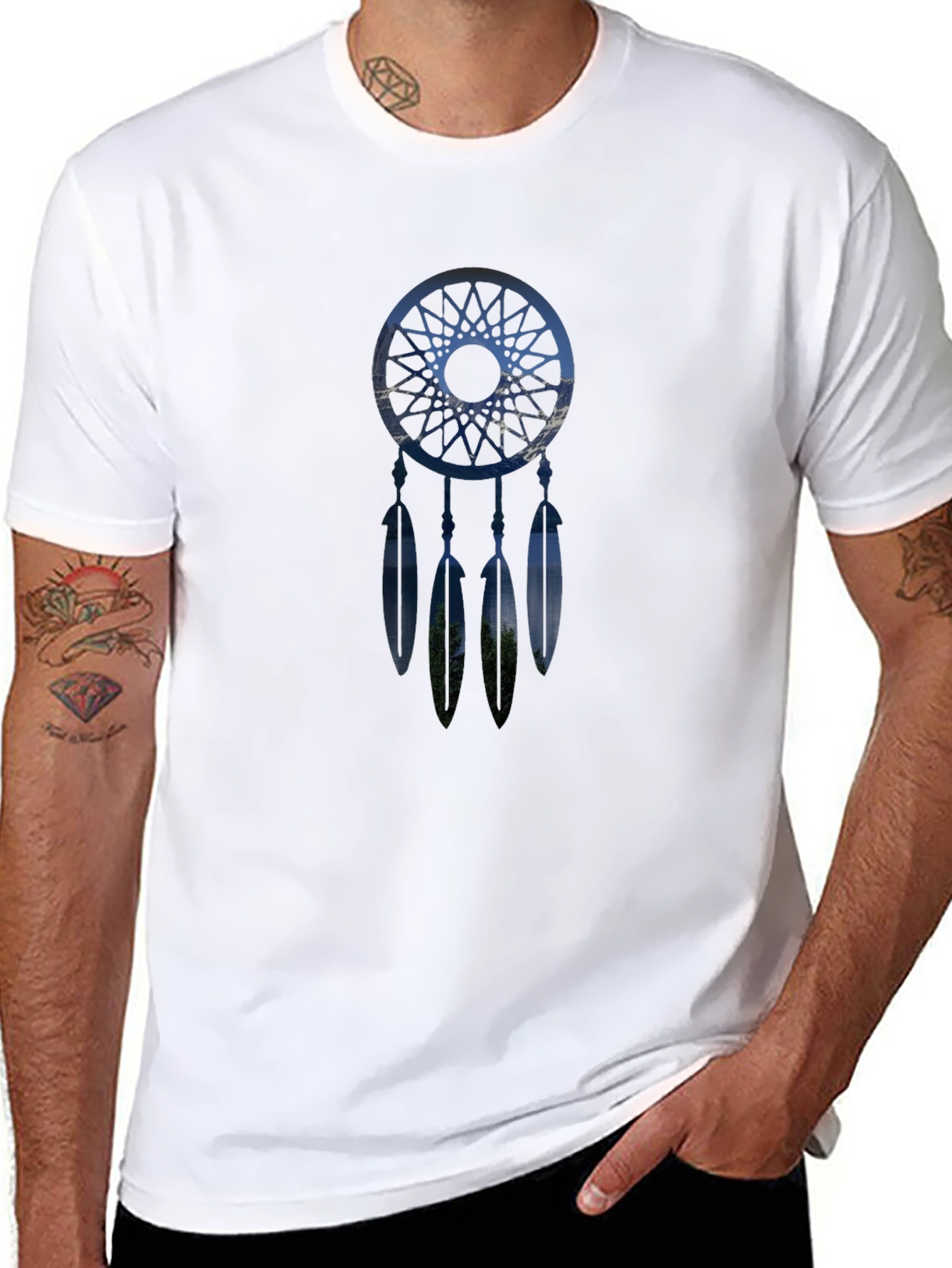 Dreamcatcher Graphic T-Shirt - Black