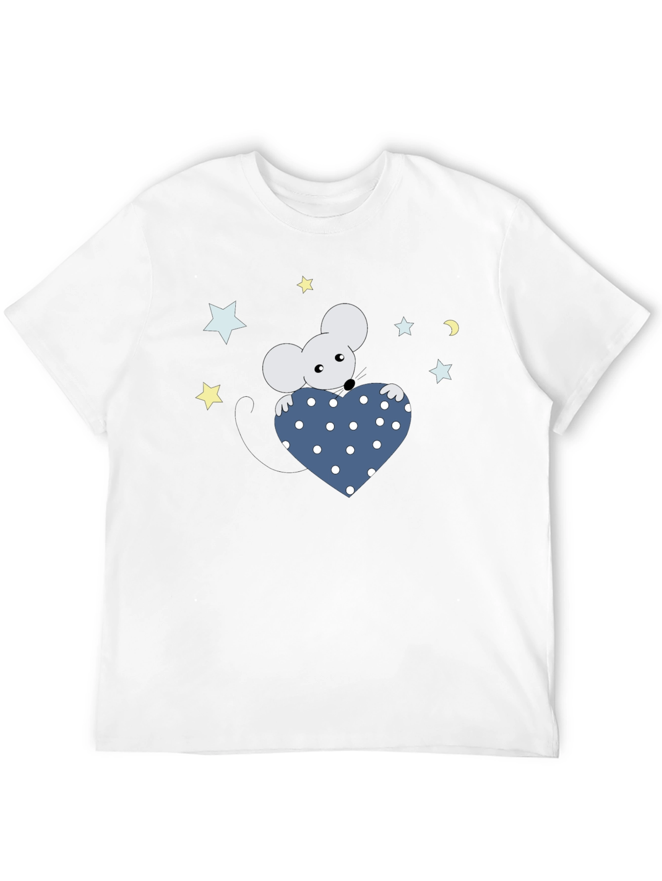 Cute Mouse Holding Heart T-Shirt