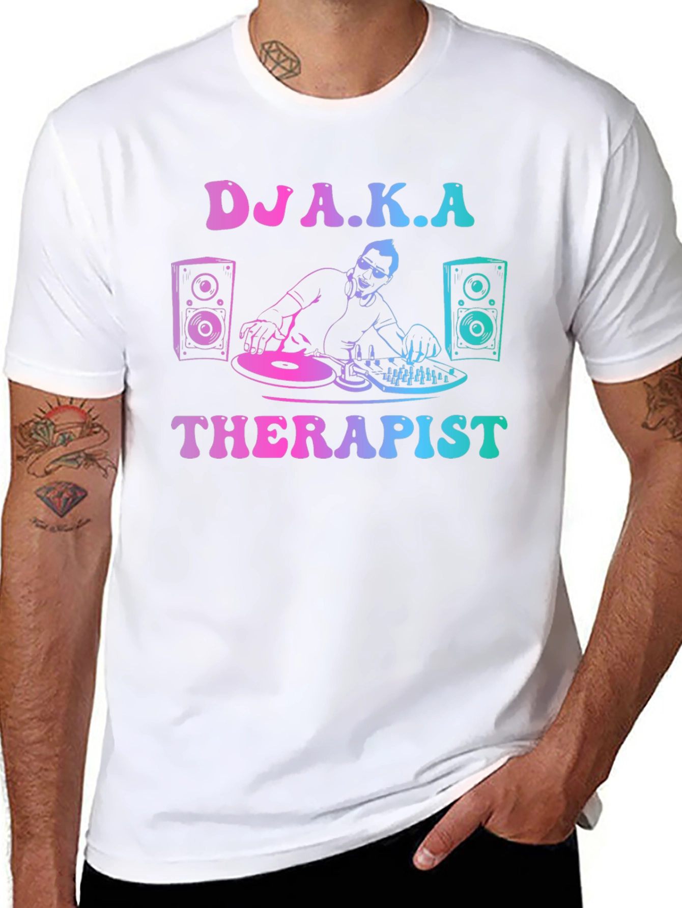 DJ A.K.A Therapist Graphic T-Shirt