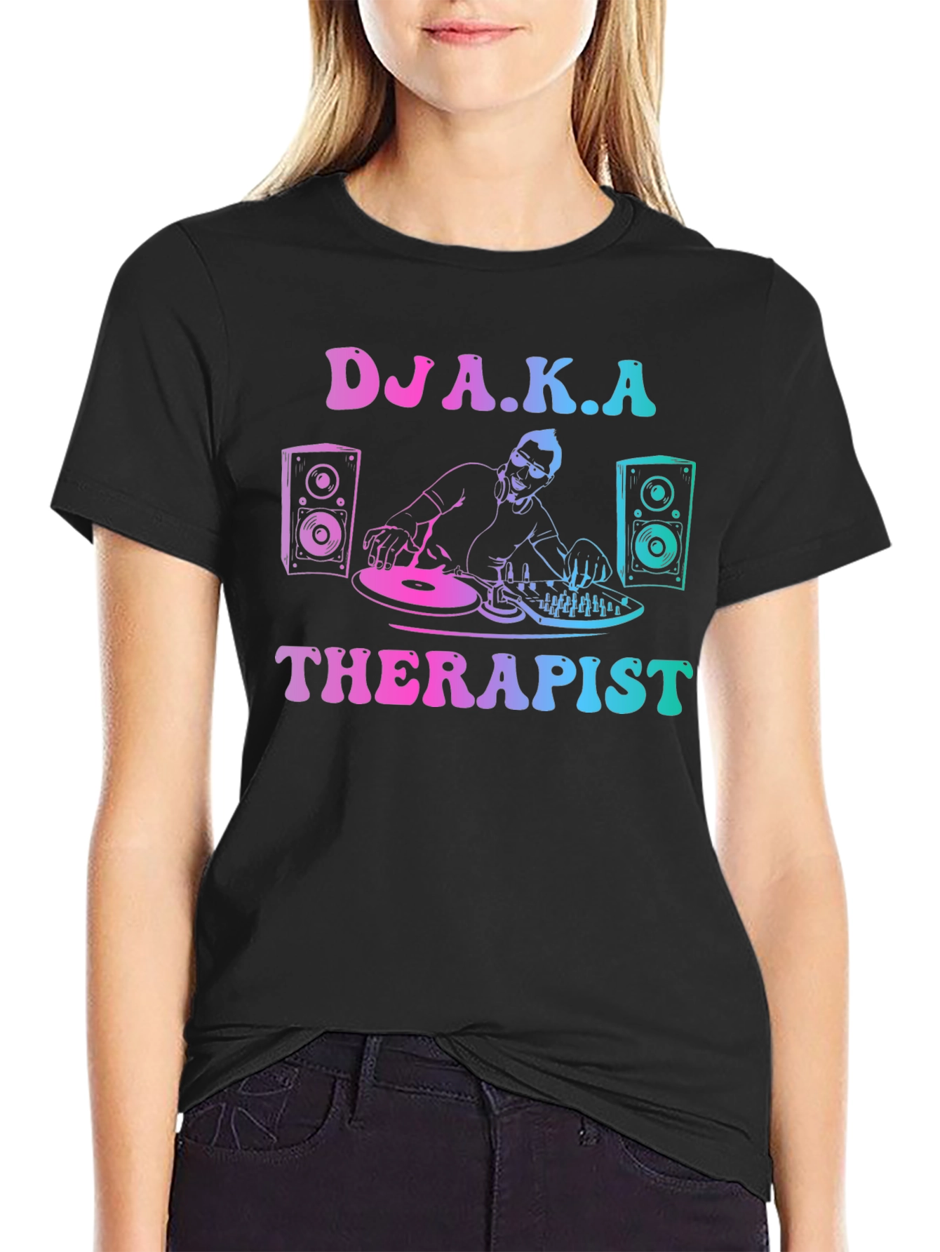 DJ A.K.A Therapist Graphic T-Shirt