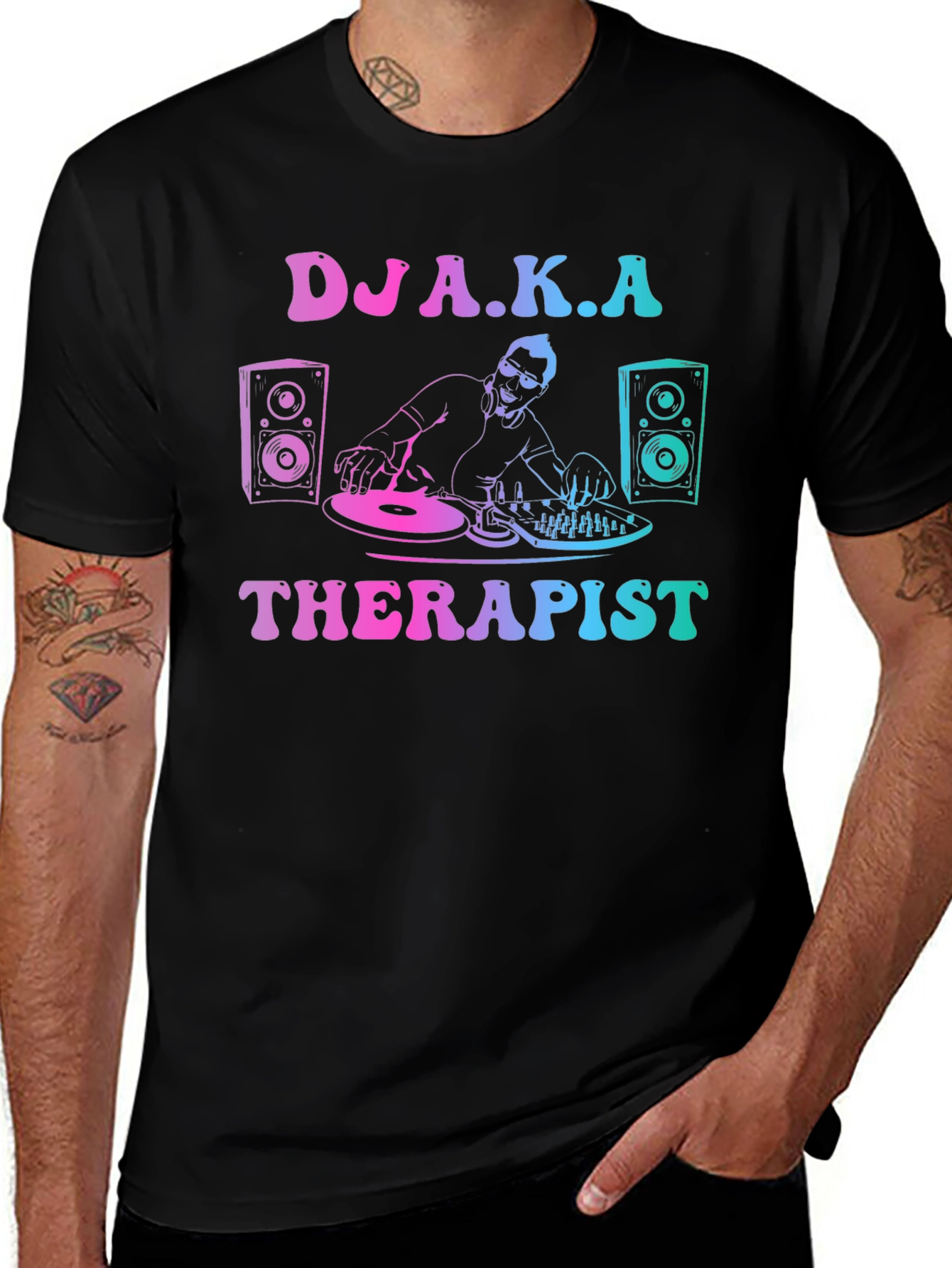 DJ A.K.A Therapist Graphic T-Shirt
