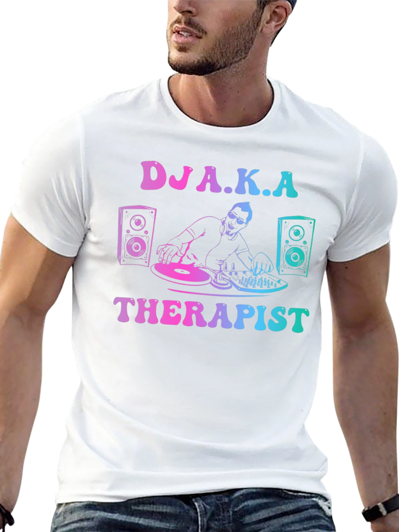 DJ A.K.A Therapist Graphic T-Shirt