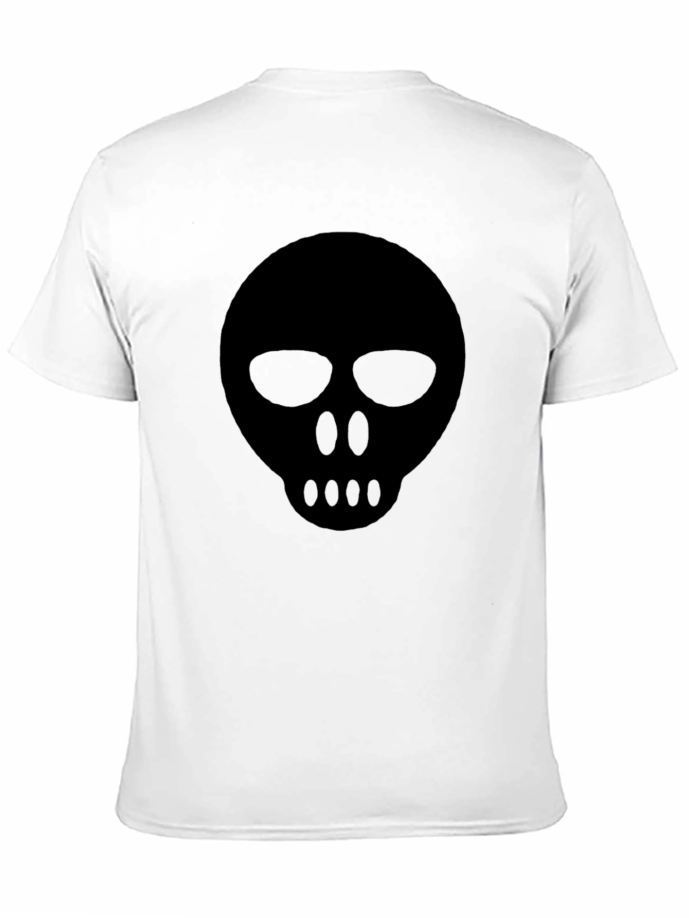 Mens Black Skull Graphic T-Shirt