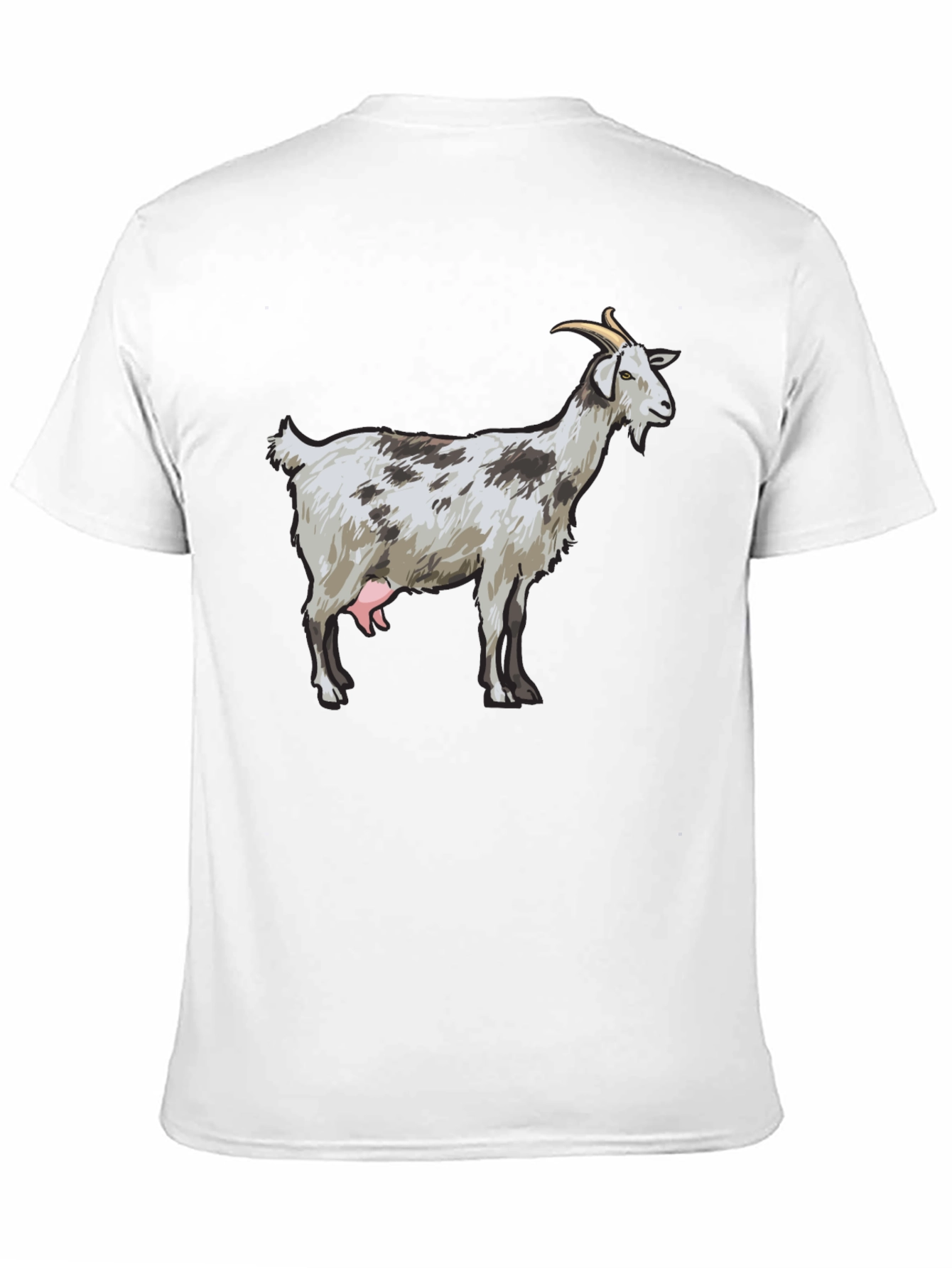 Goat Graphic Tee - Black Cotton T-Shirt