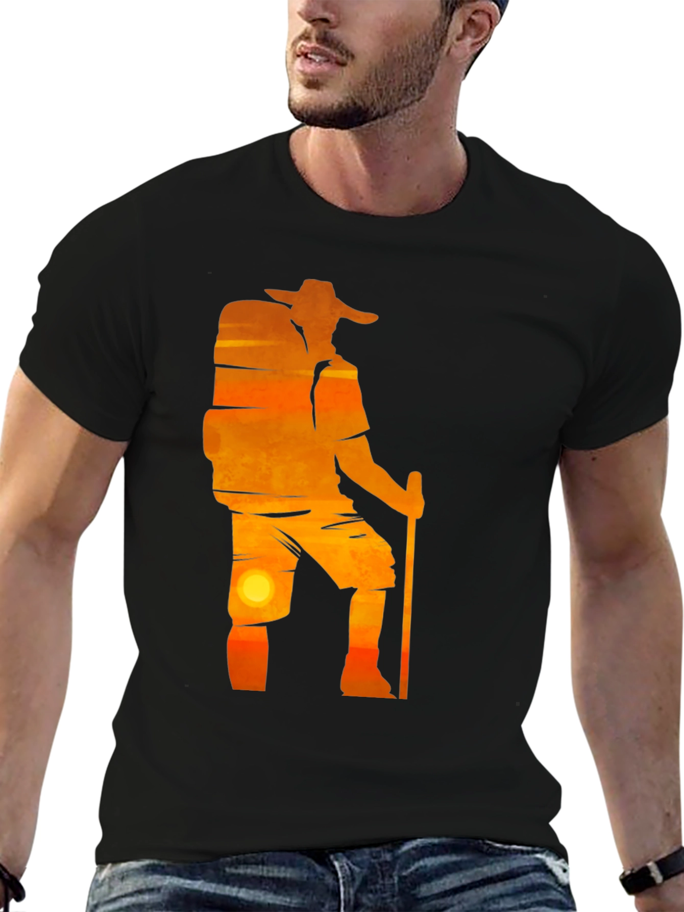 Sunset Hiker Graphic T-Shirt