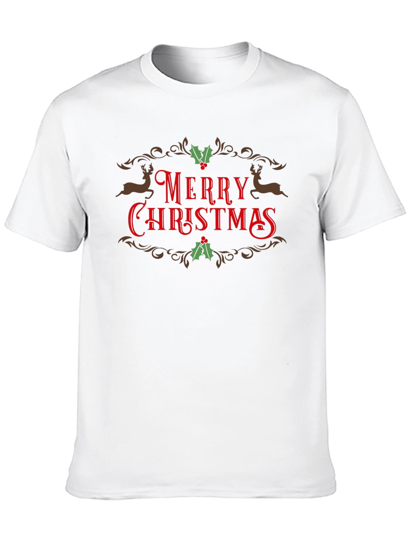 Merry Christmas Graphic Tee Holiday Shirt