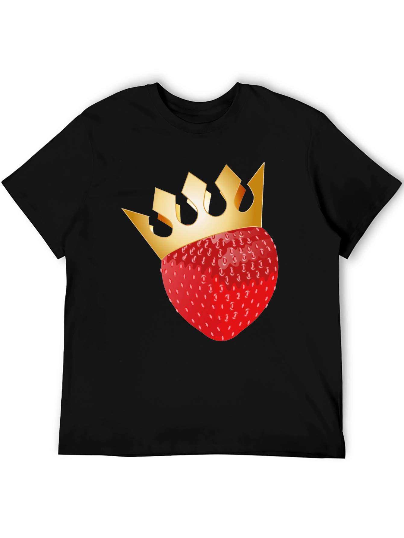 Strawberry King T-Shirt - Black