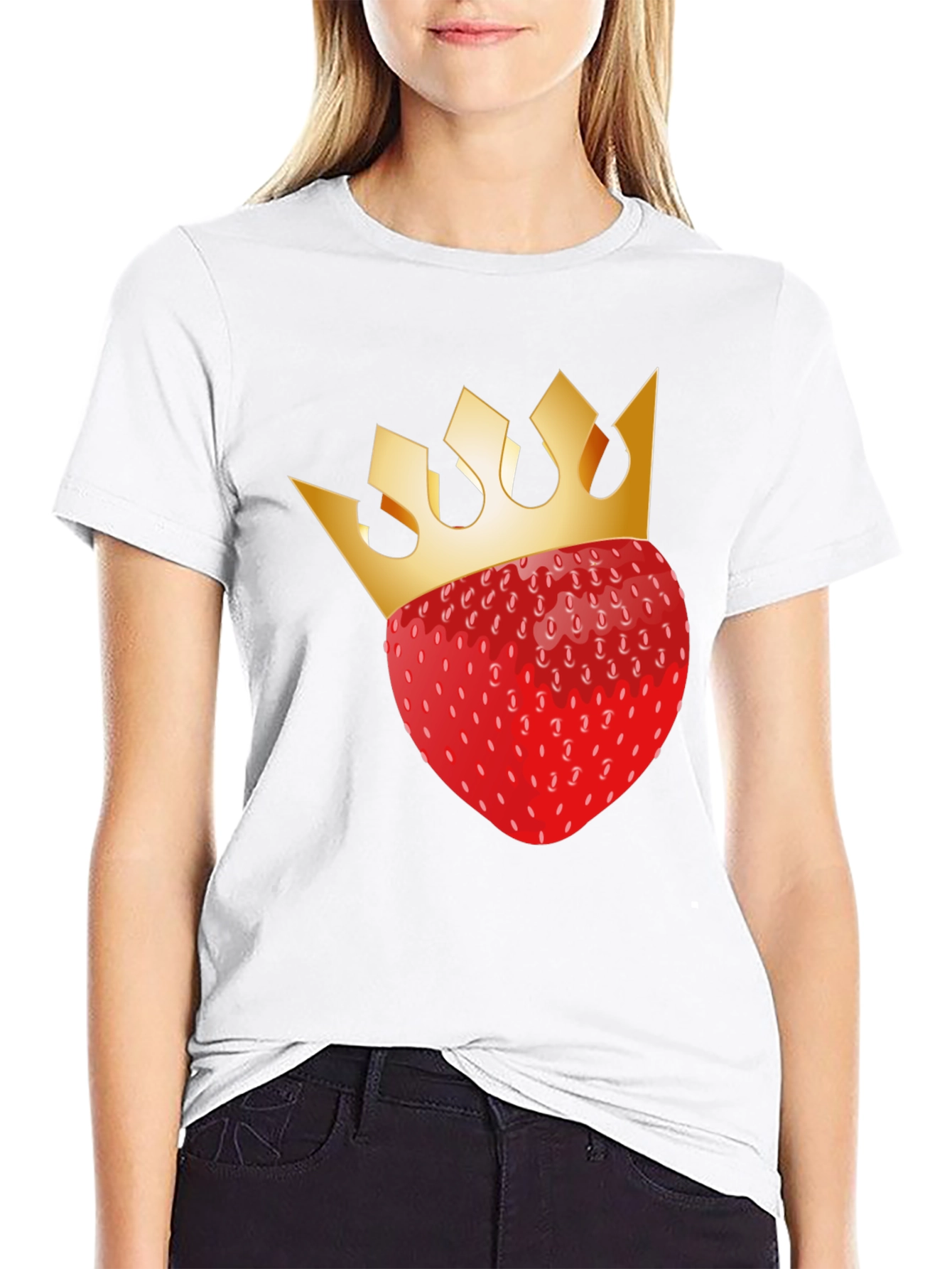 Strawberry King T-Shirt - Black