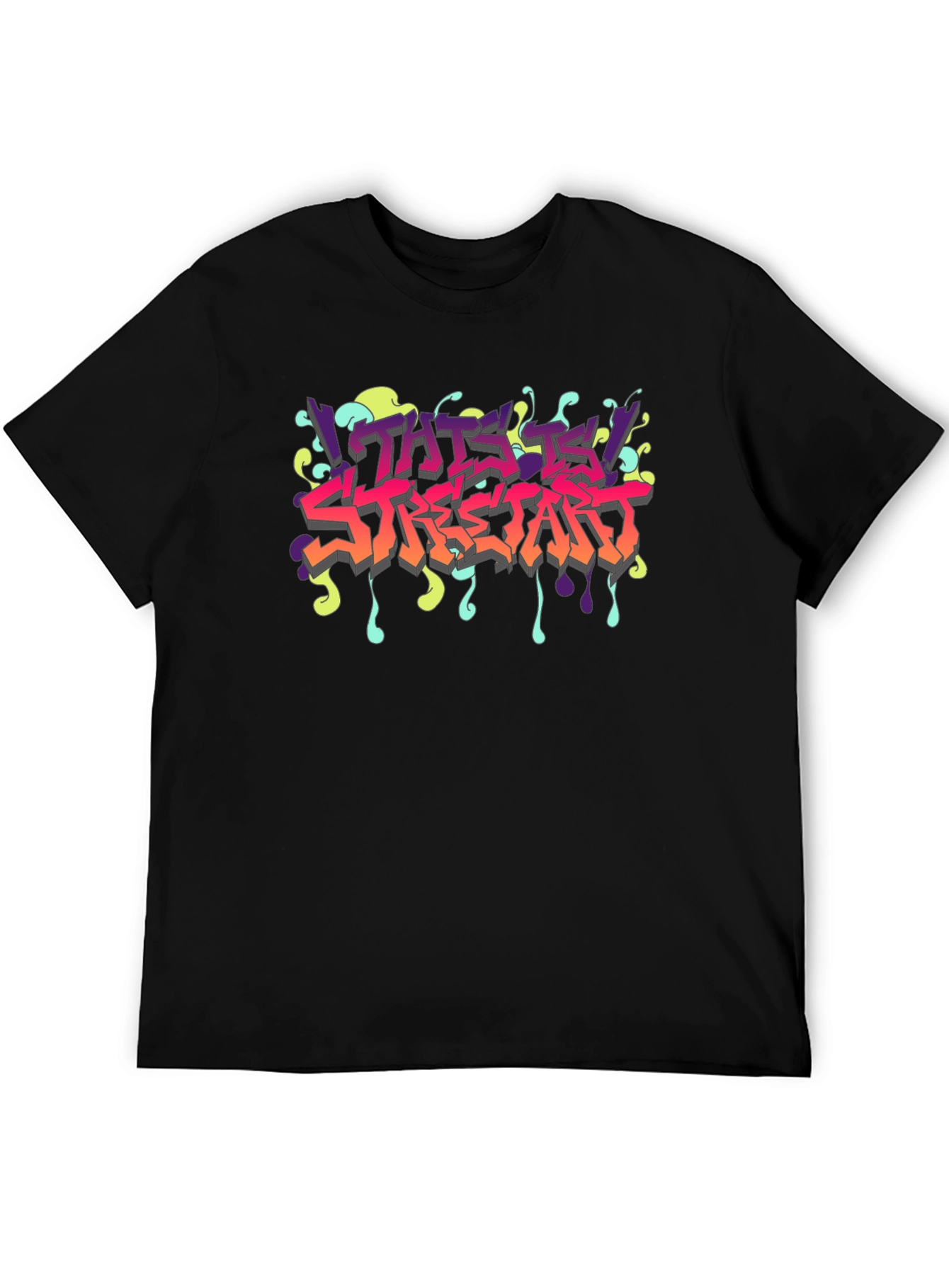 This Is Streetart Black Graphic Tee