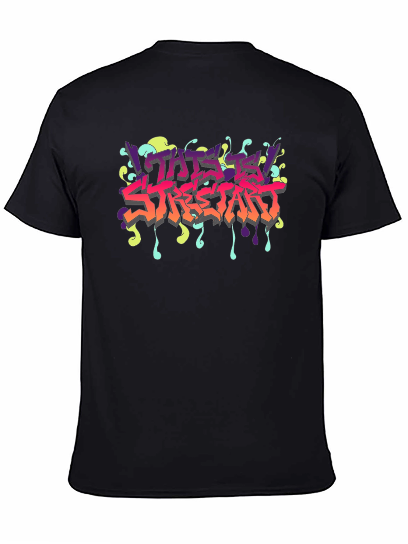 This Is Streetart Black Graphic Tee
