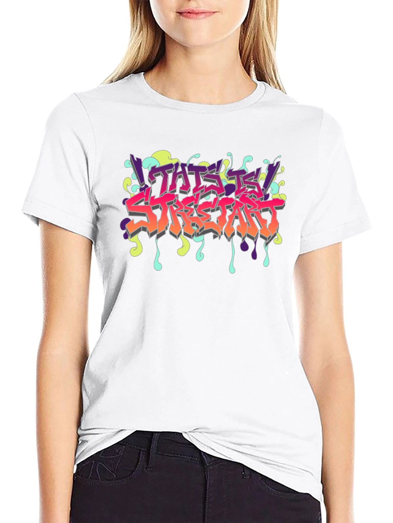 This Is Streetart Black Graphic Tee